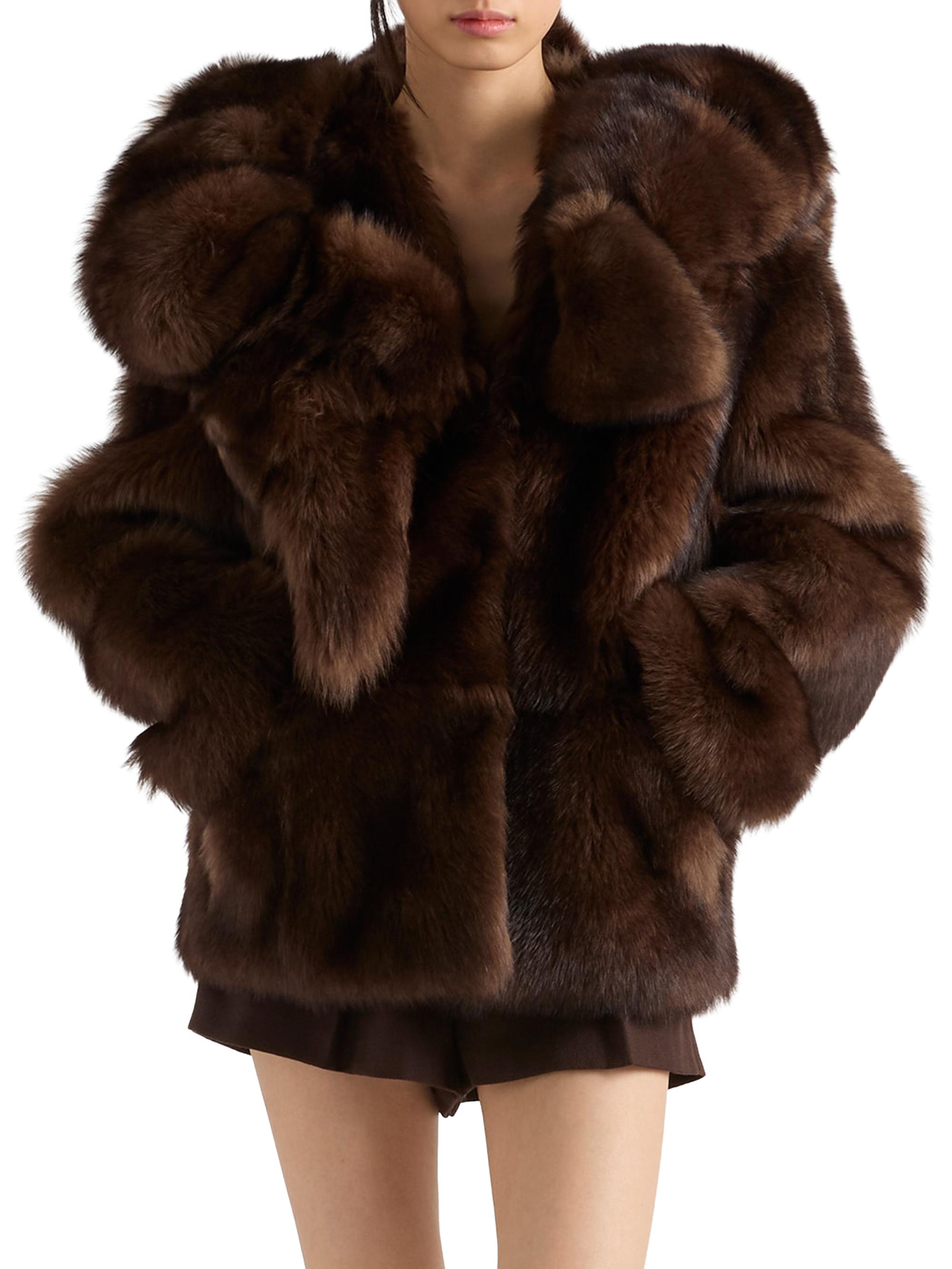 Prada Women's Shearling Coat - Brown | Thumbnail 2