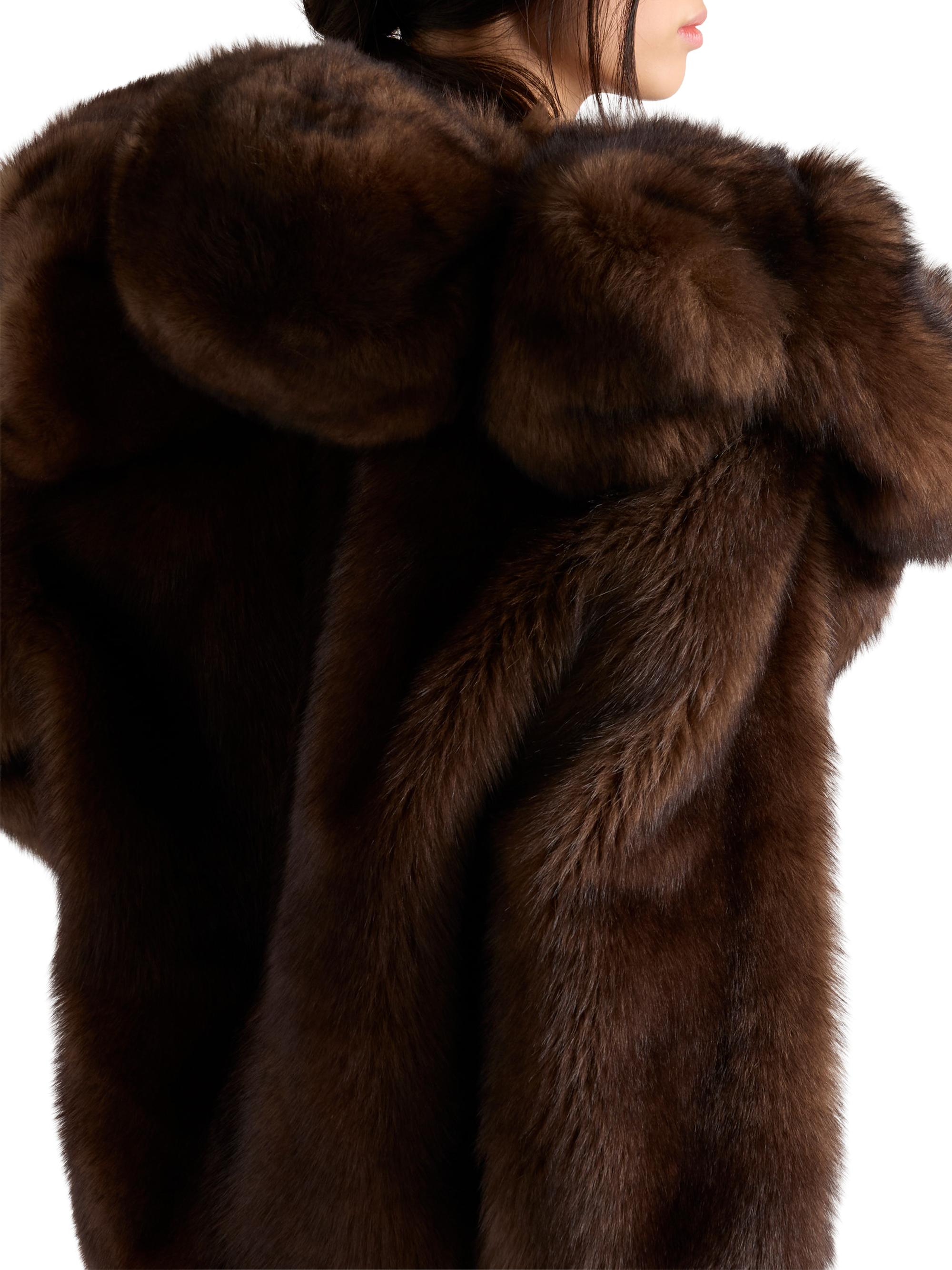 Prada Women's Shearling Coat - Brown | Thumbnail 6