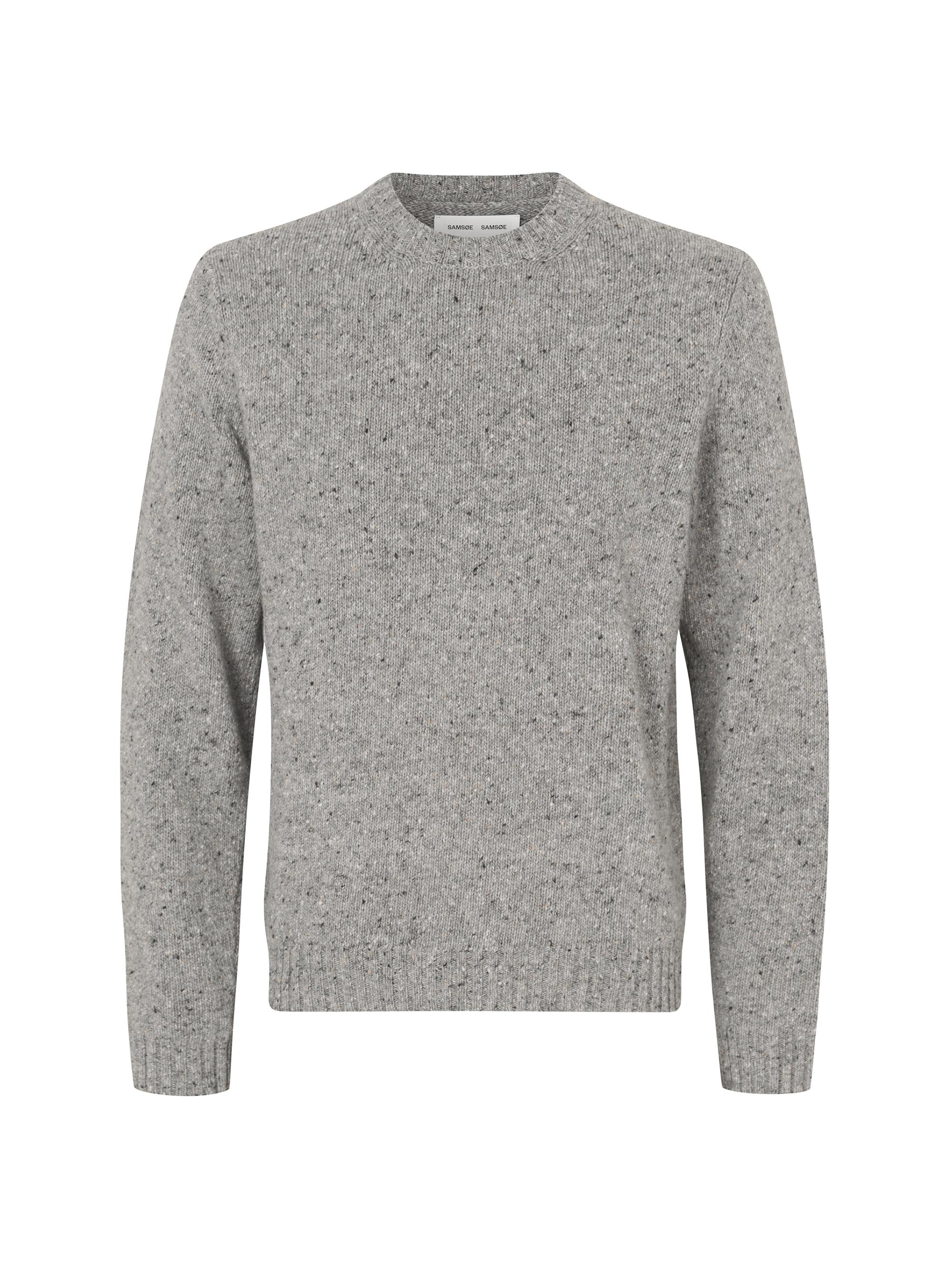 Samsoe Samsoe Men's Sanataniel Wool-Blend Crewneck Sweater - Grey Melange