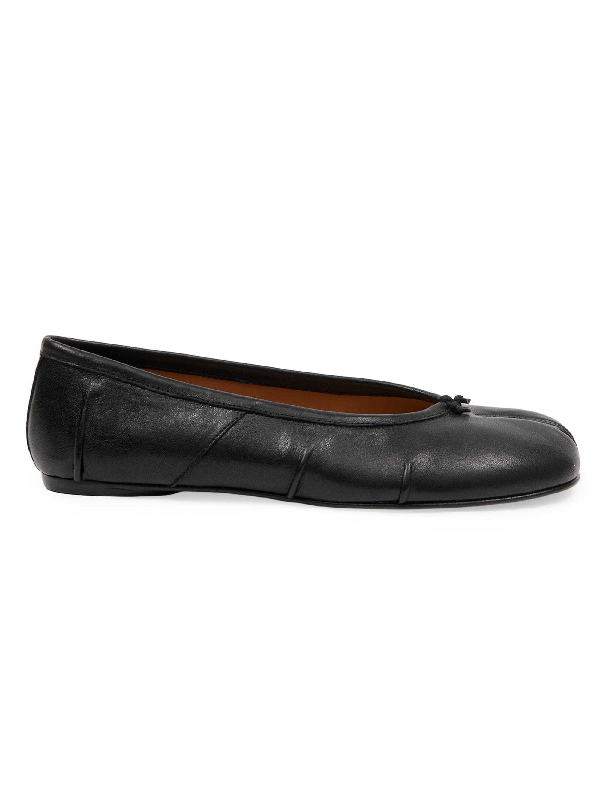 Maison Margiela Tabi Leather Ballerina Flats | Saks Fifth Avenue