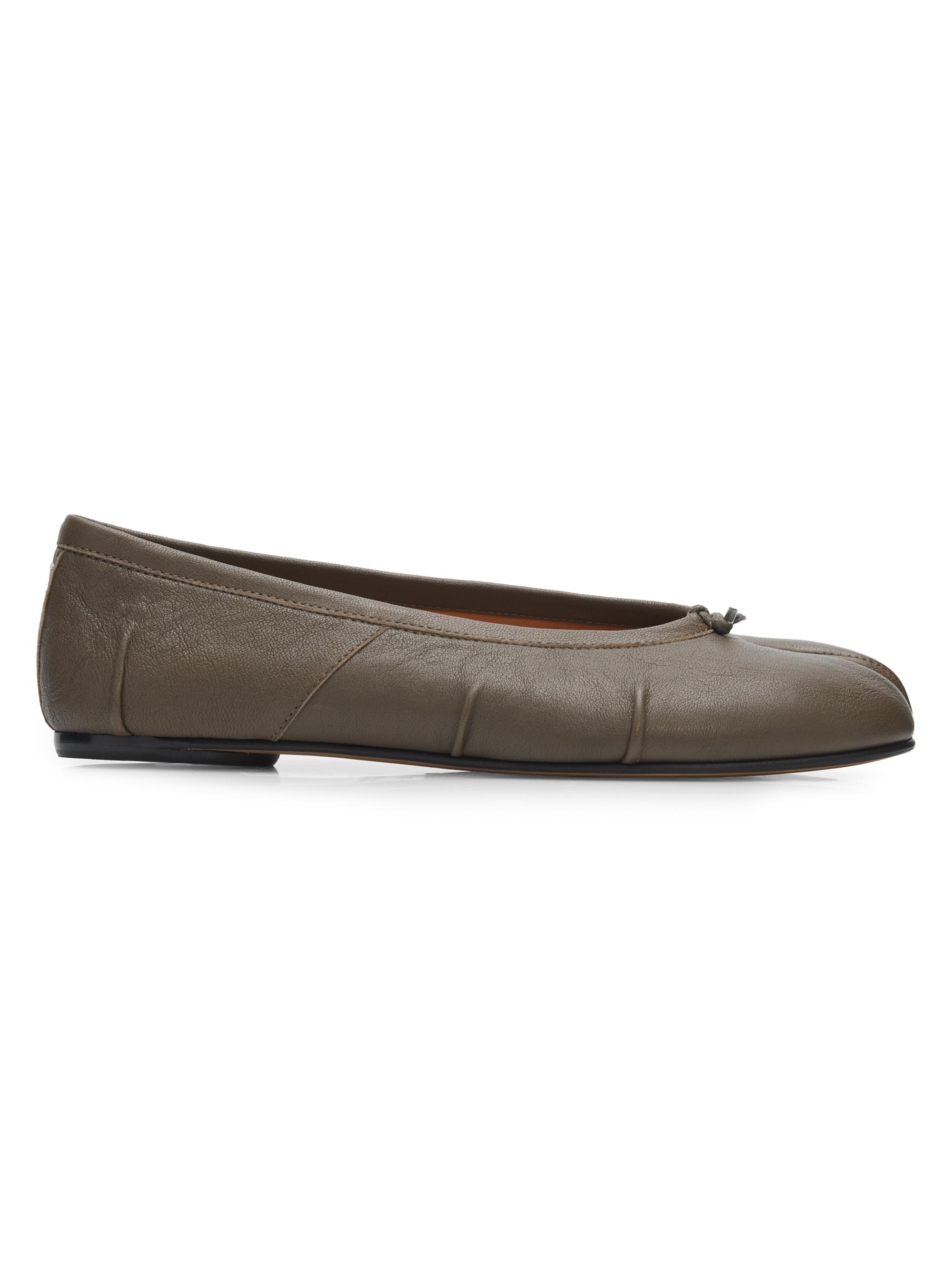Loulou de Saison Barsi Pointed-Toe Leather Ballerina Flats | Saks