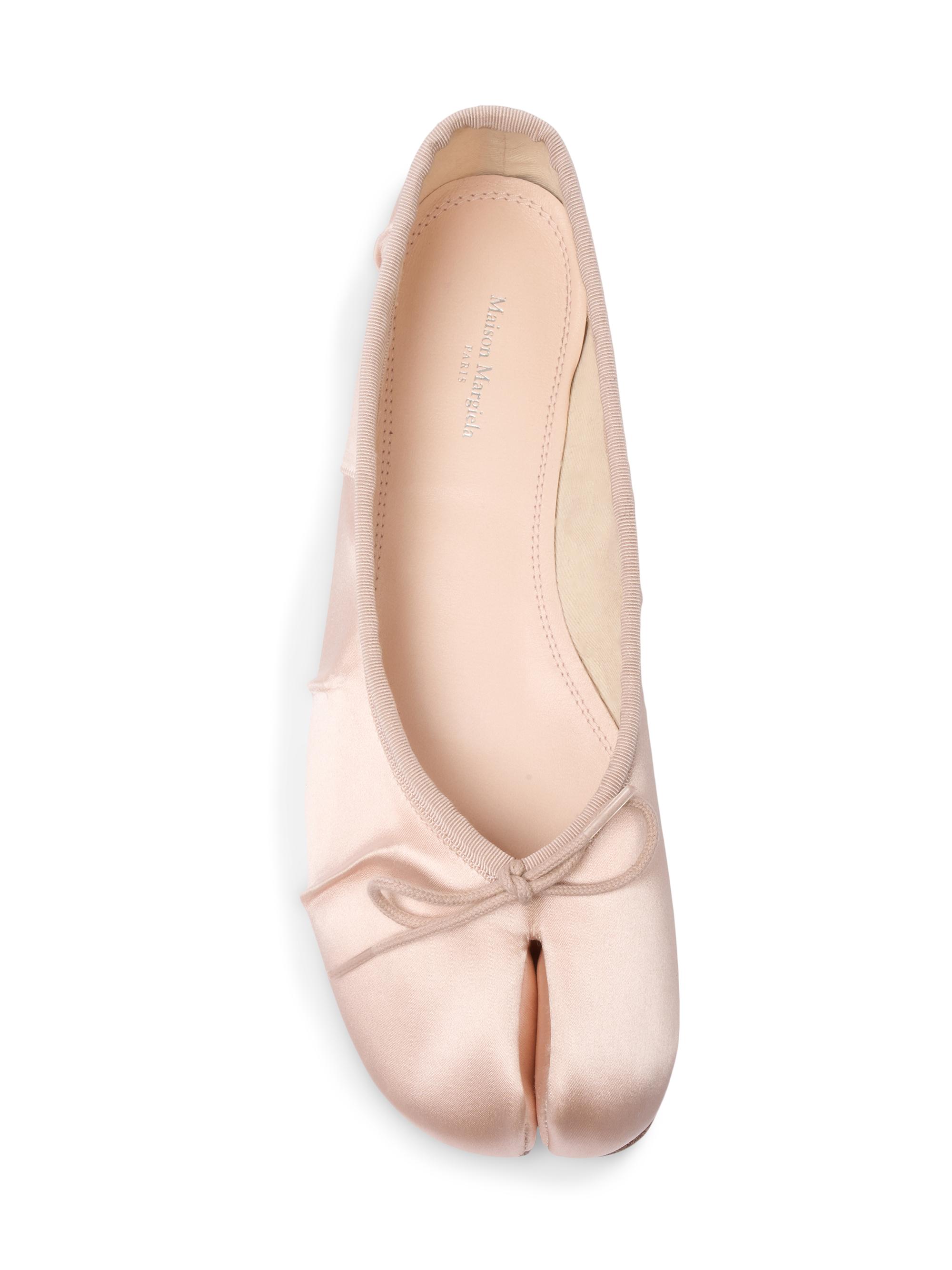 Maison Margiela Tabi Satin Ballerina Flats | Saks Fifth Avenue