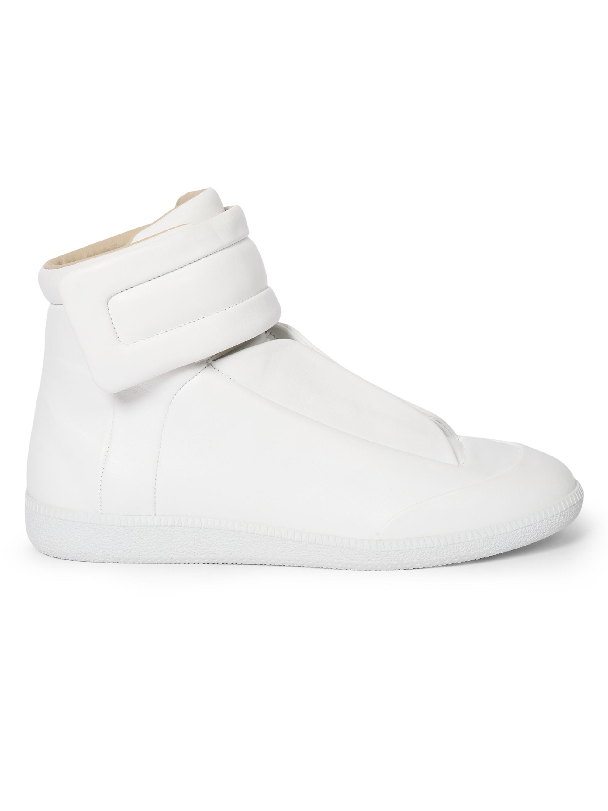Maison Margiela Women's Future Mid-Top Leather Sneakers - White | Thumbnail 6