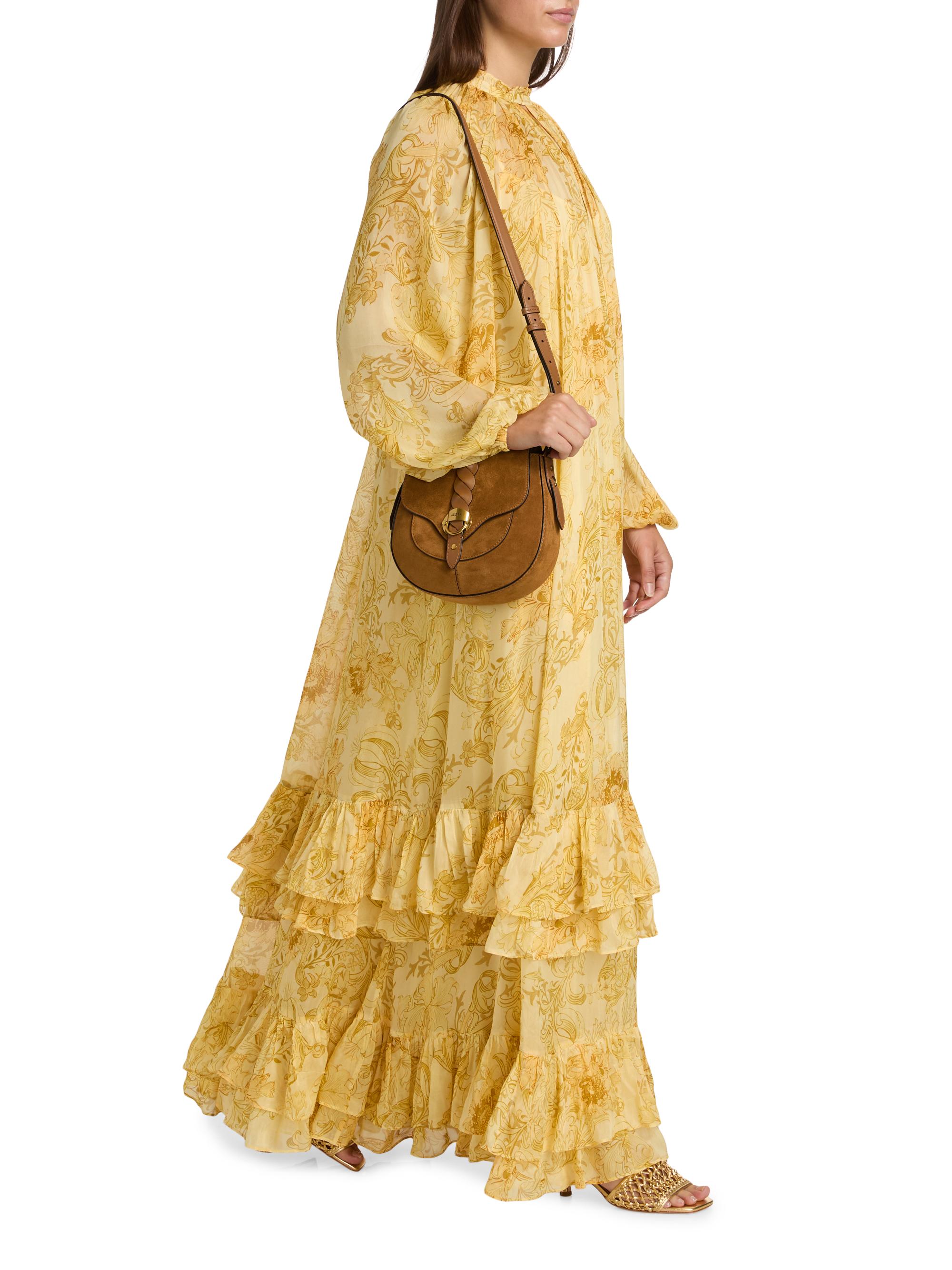 Hemant & Nandita Zar Printed Layered-Hem Maxi Dress | Saks Fifth