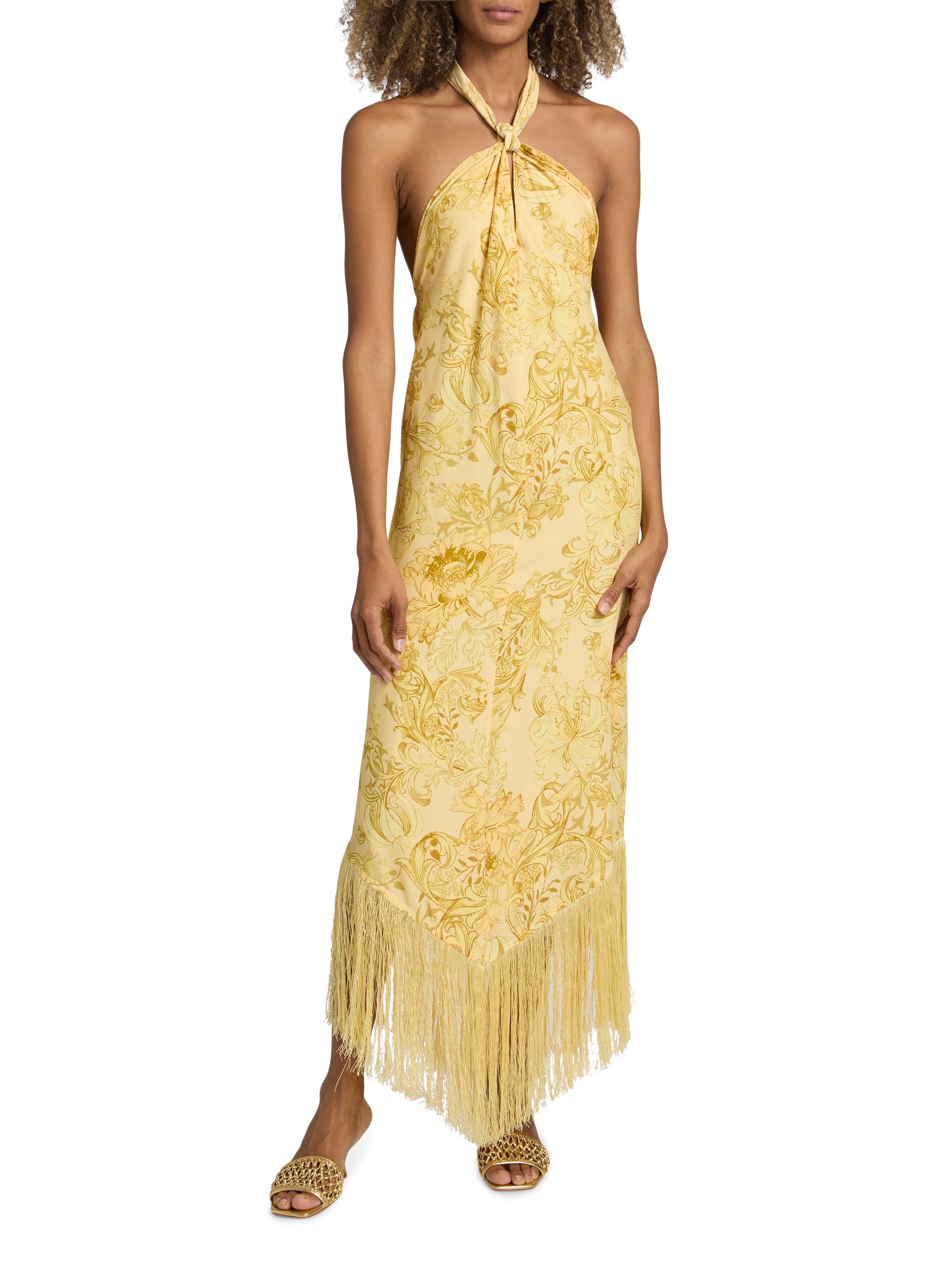 yellow gold sun jacquard maxi dress Shining Suns Maxi Dress Yellow main image 0