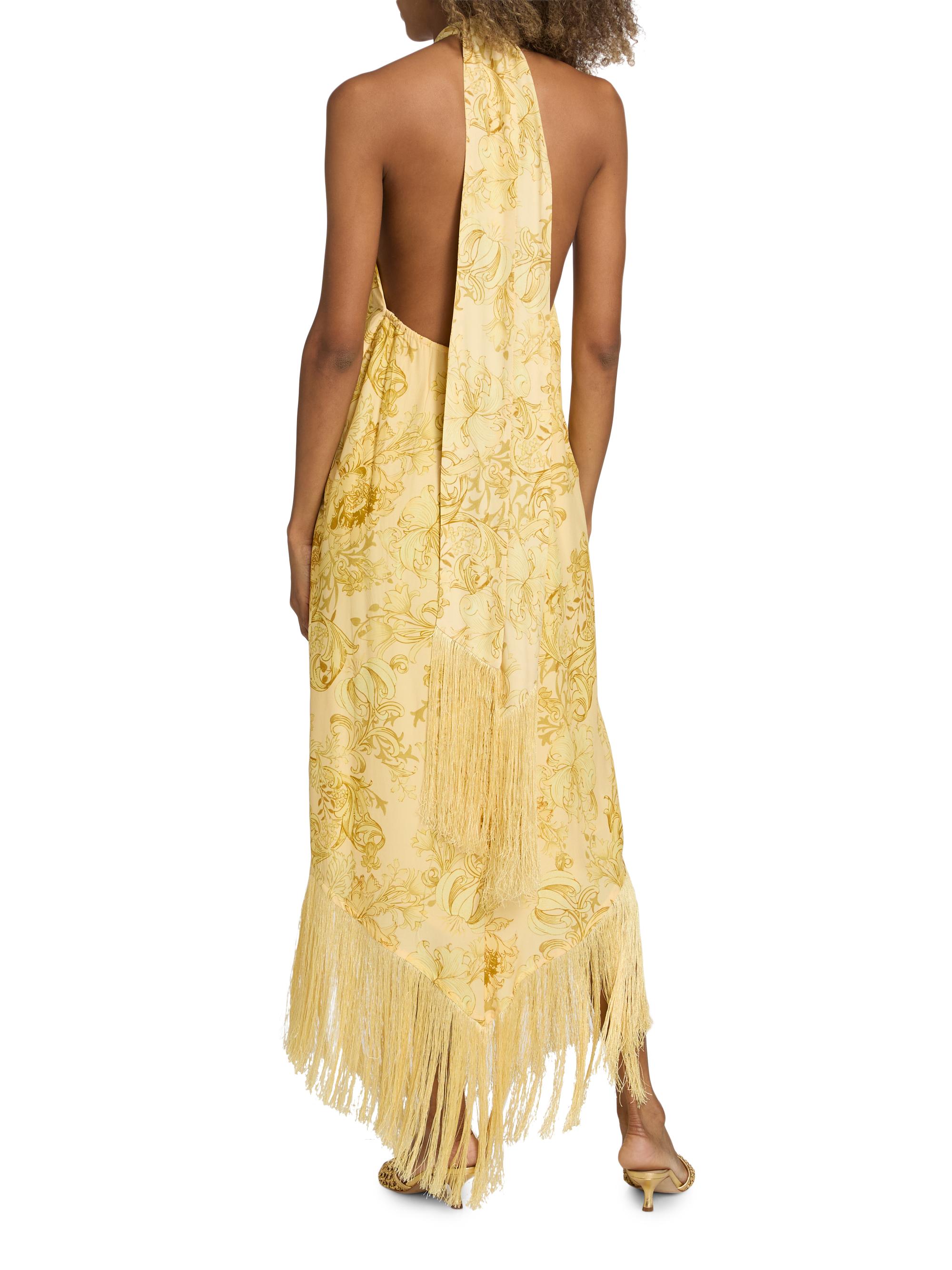 Hemant & Nandita Zar Jacquard Fringed Maxi Dress | Saks Fifth Avenue
