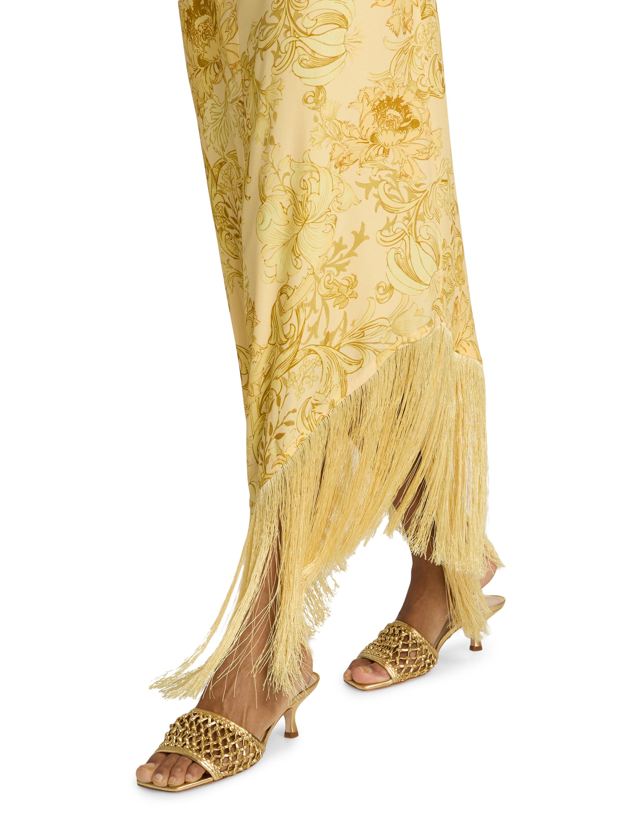 Hemant & Nandita Zar Jacquard Fringed Maxi Dress | Saks Fifth Avenue