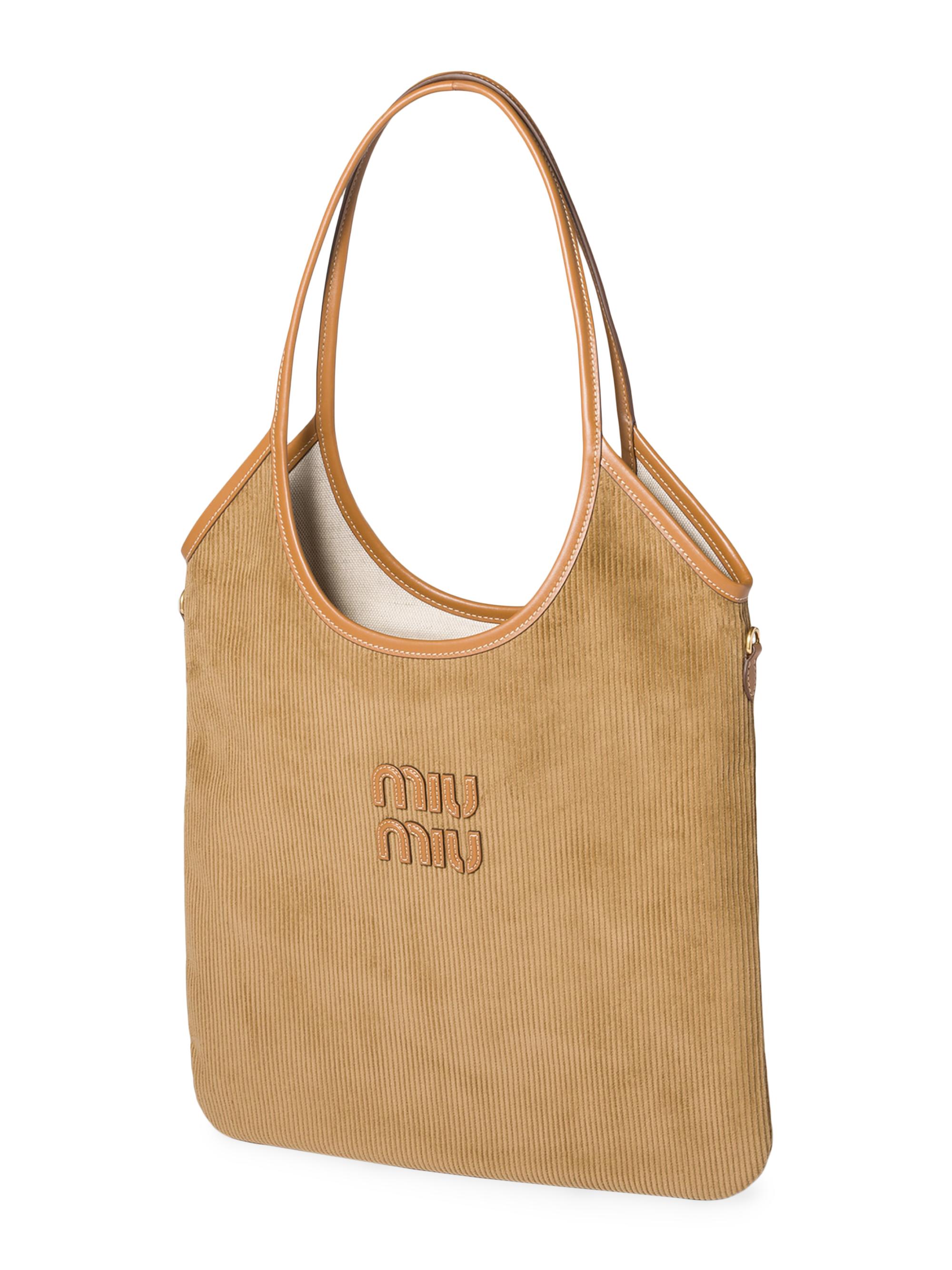 Miu Miu Ivy Corduroy Shoulder Bag | Saks Fifth Avenue