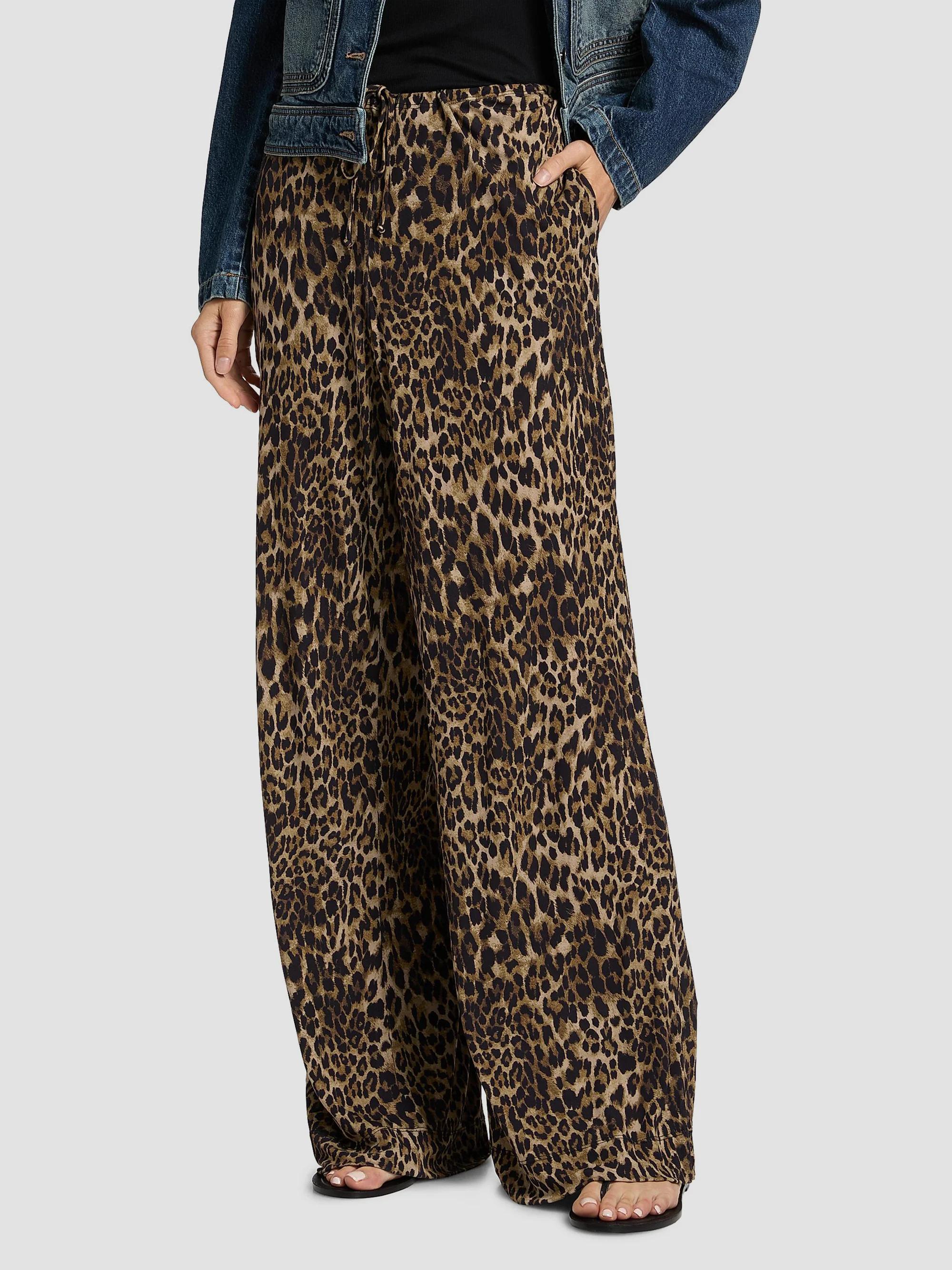 Nili Lotan Adriel Leopard-Print Drawstring Pants | Saks Fifth Avenue
