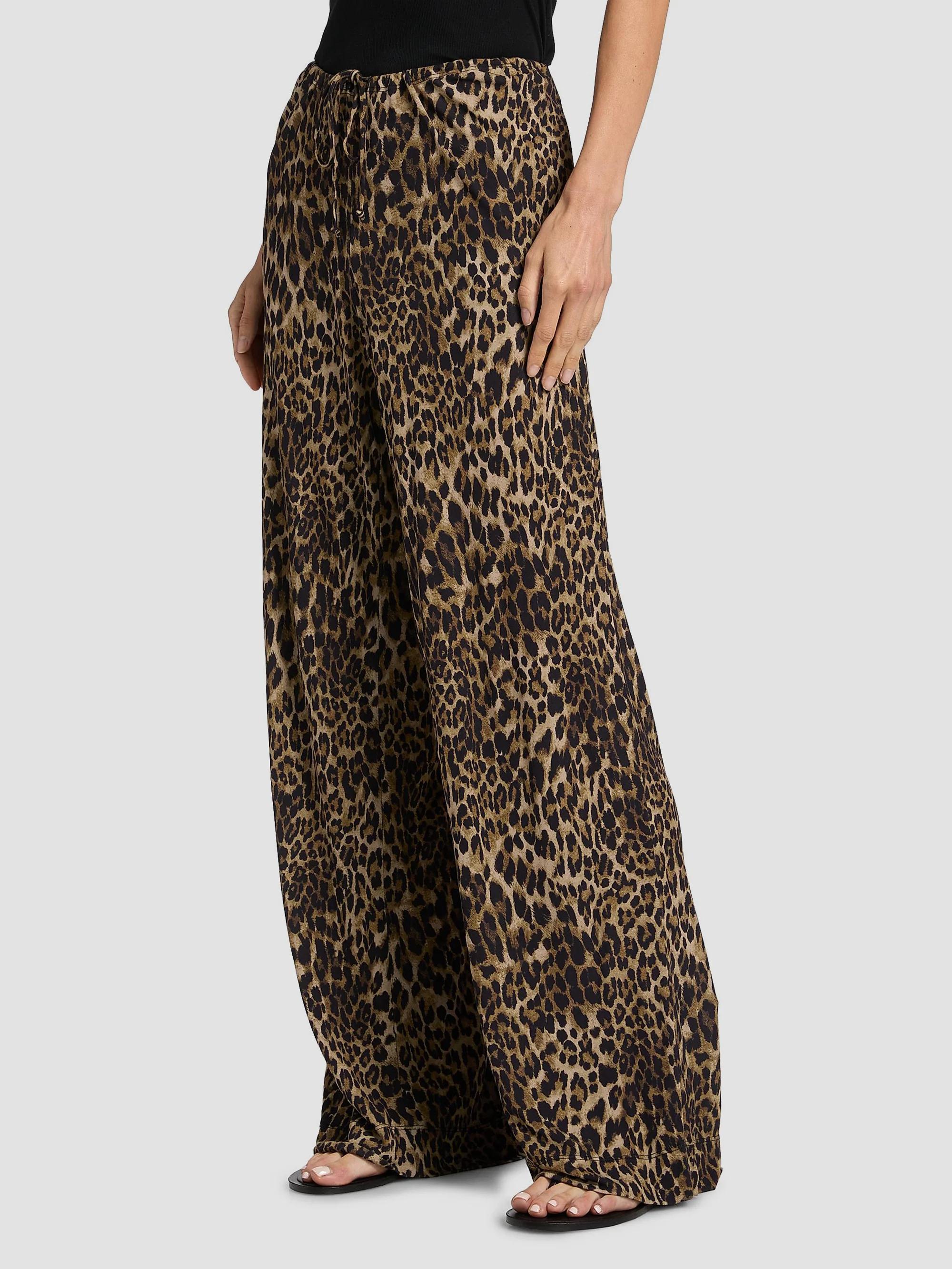Nili Lotan Adriel Leopard-Print Drawstring Pants | Saks Fifth Avenue