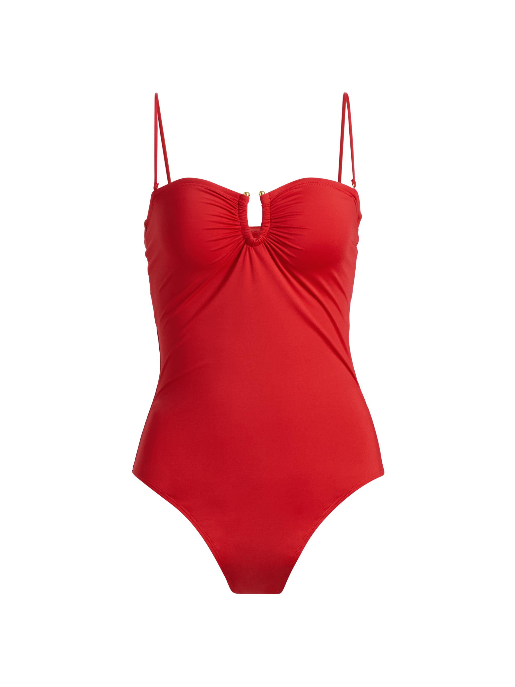Nili Lotan Women's Semi-Sweetheart One-Piece Swimsuit - Red