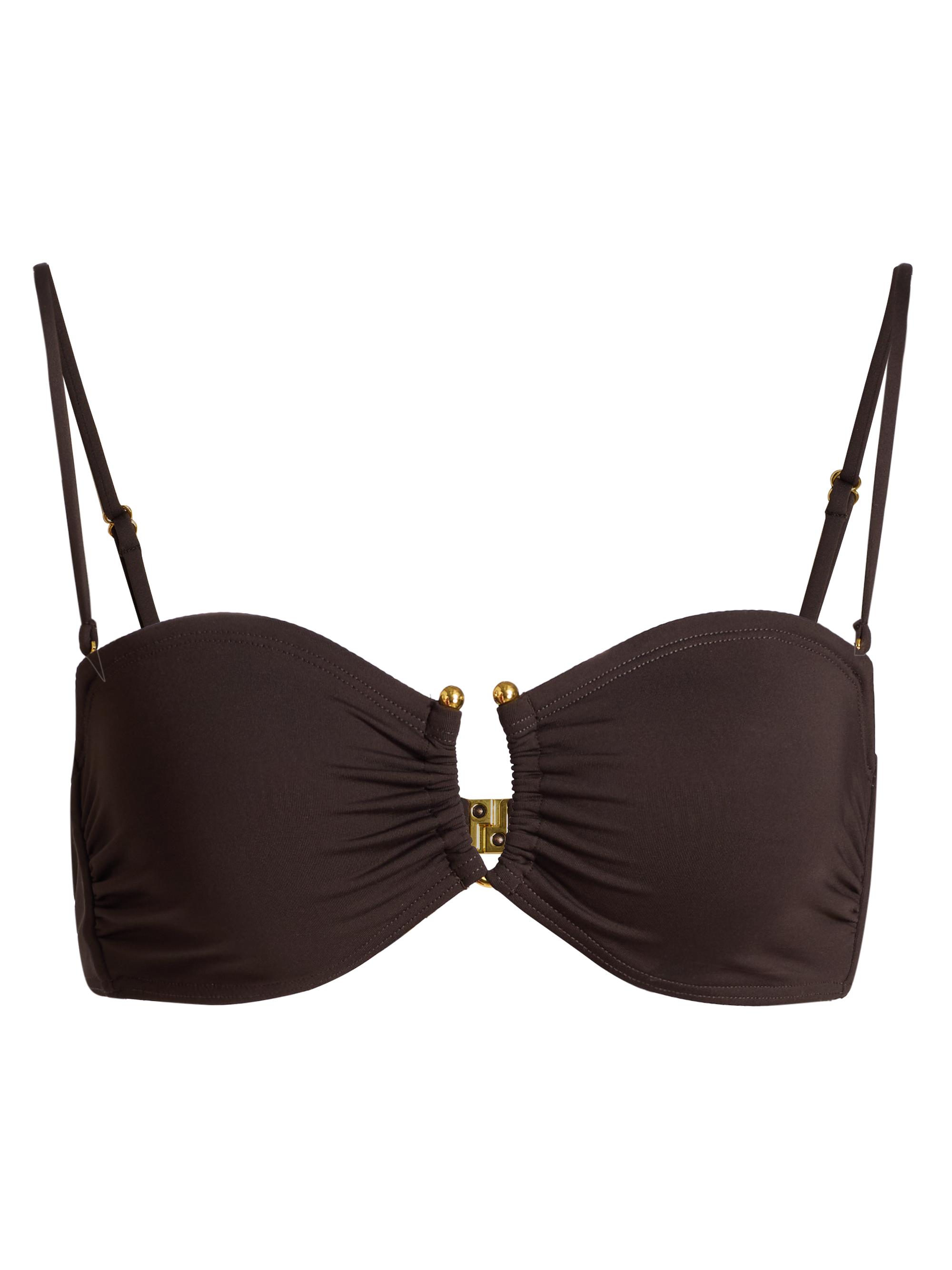 Nili Lotan Women's Bandeau Bikini Top - Red