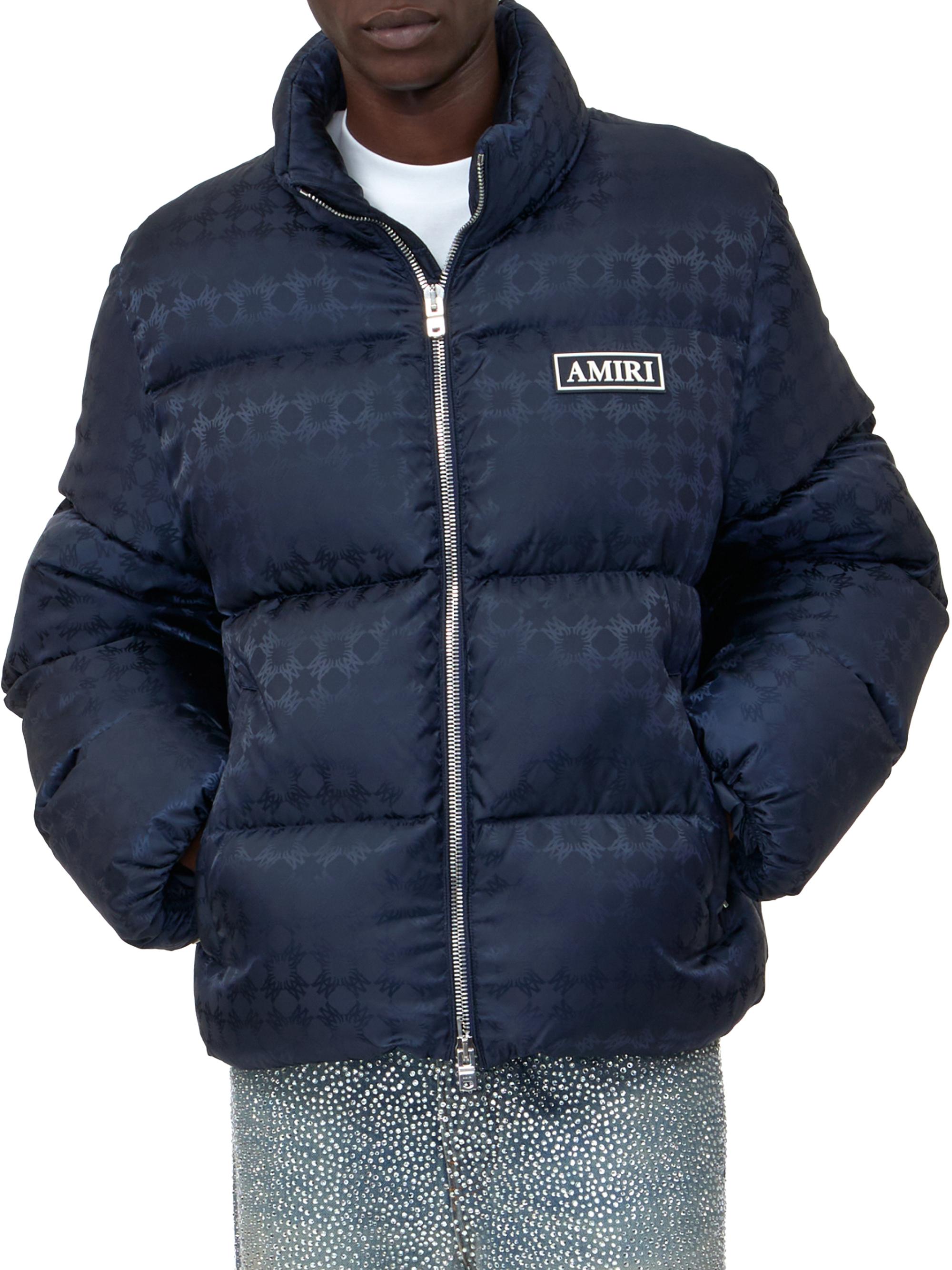 Amiri Men's MA Jacquard Puffer Jacket - Navy
