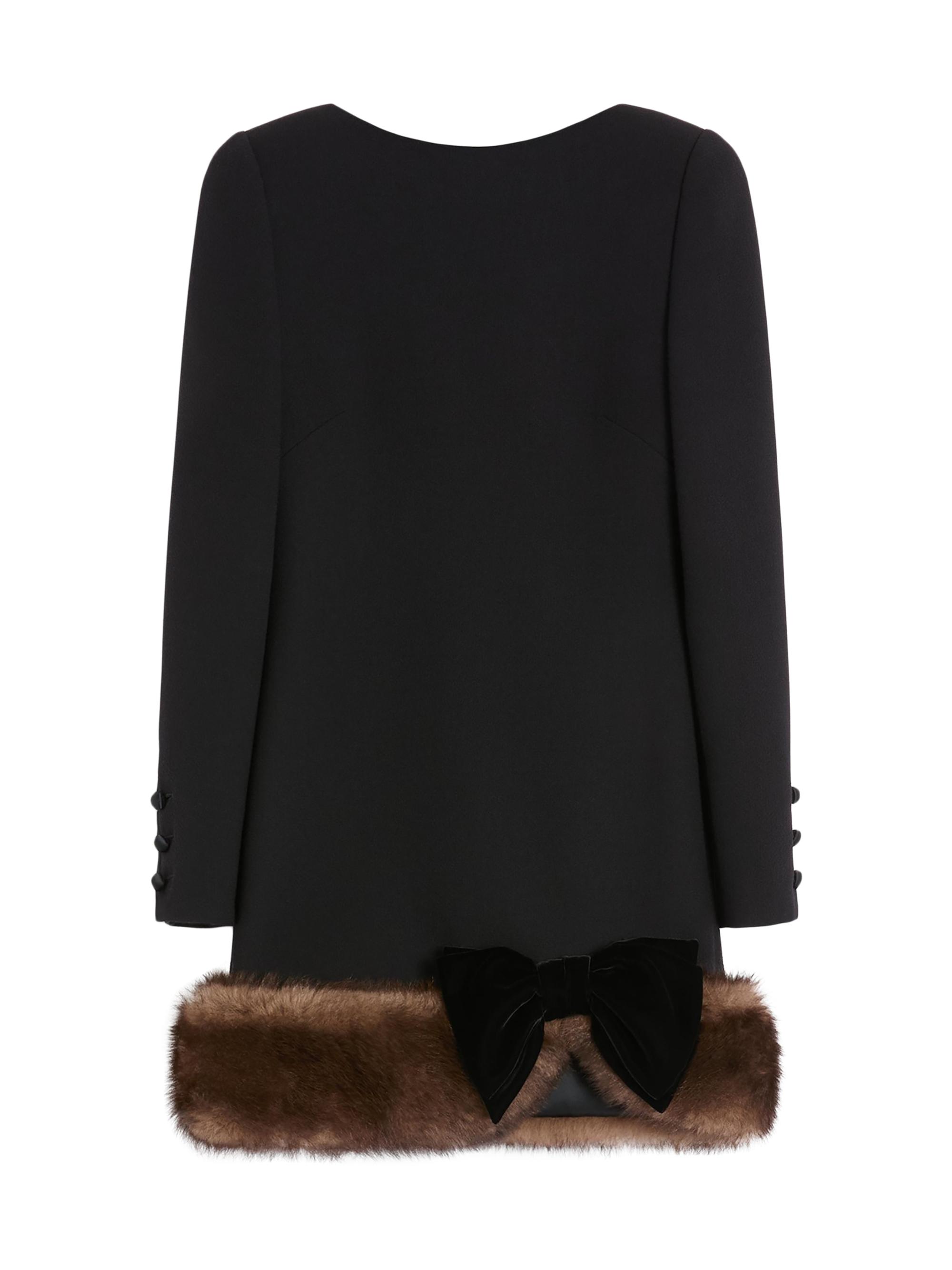 Valentino Garavani Women's Wool Crepe Short Dress - Black