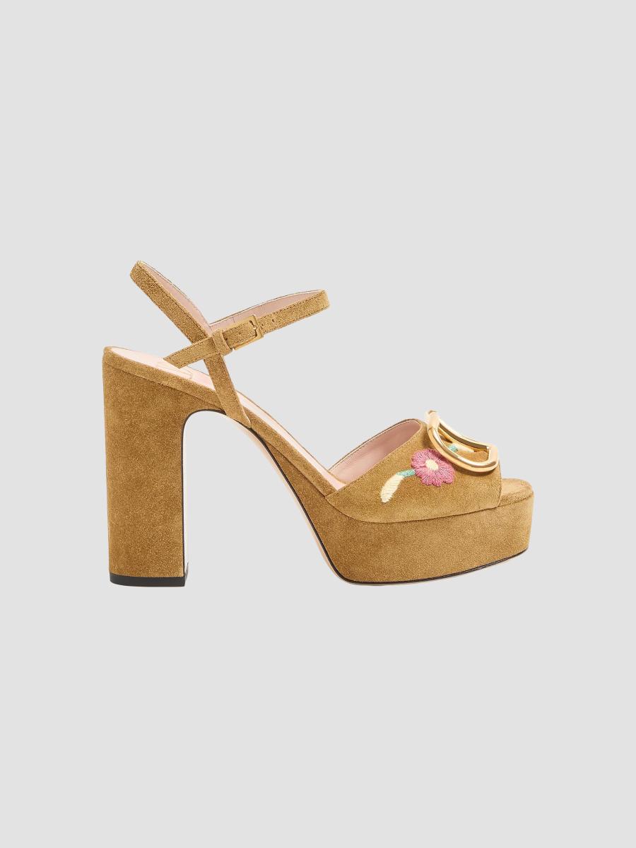 Valentino Garavani VLogo Signature 115MM Platform Sandals in Split