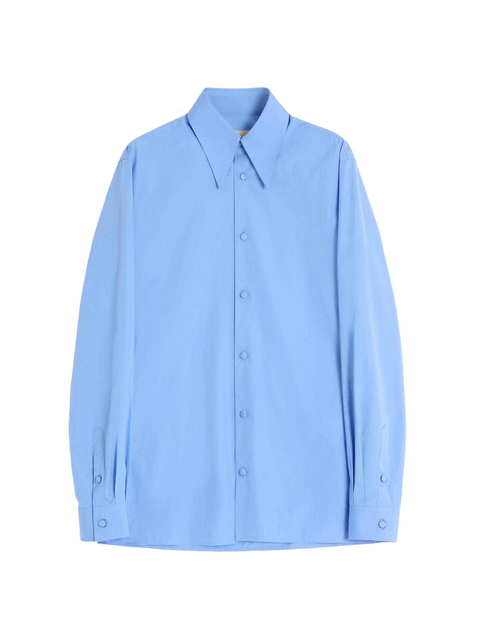Valentino Garavani Men's Cotton Poplin Shirt - Sky Blue