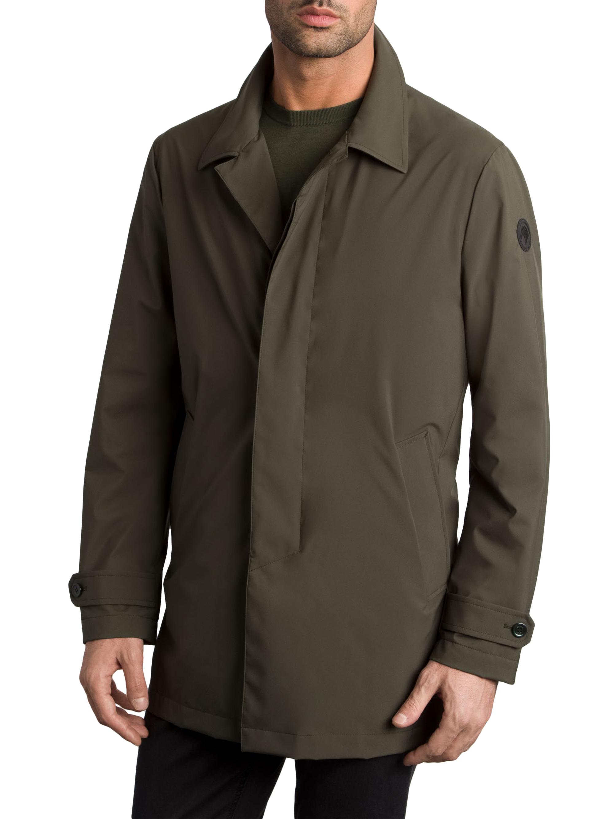 Stefano Ricci Men's Versatile Luxury Lightweight Raincoat - Fir Green