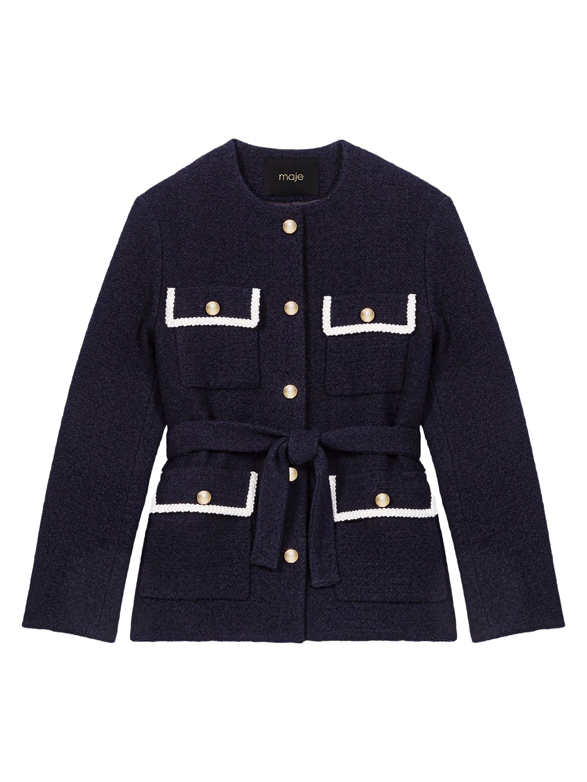 Maje 4 Pocket Tweed Jacket | Saks Fifth Avenue