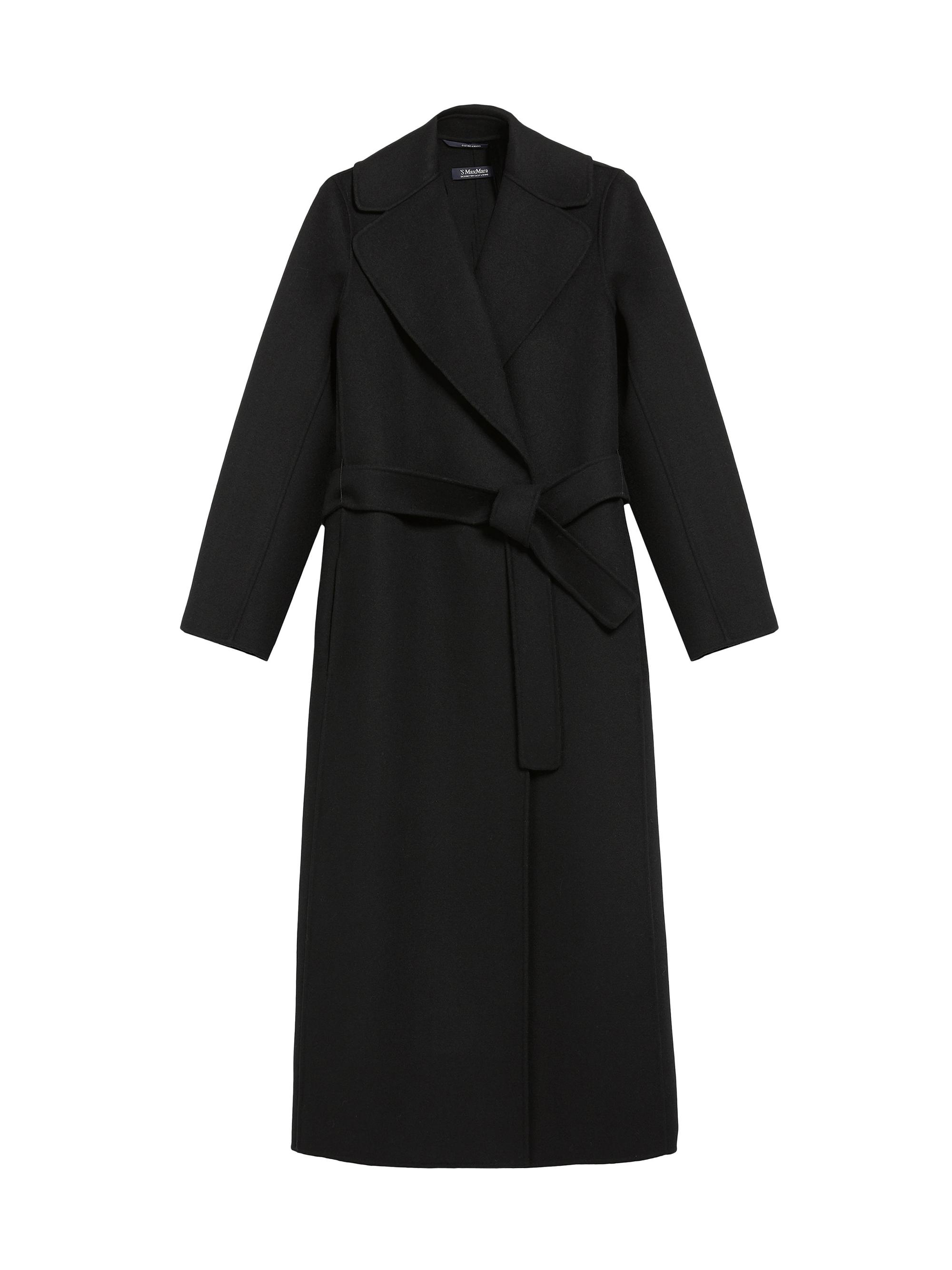 Max Mara Women's Poldo Wool Belted Wrap Coat - Black