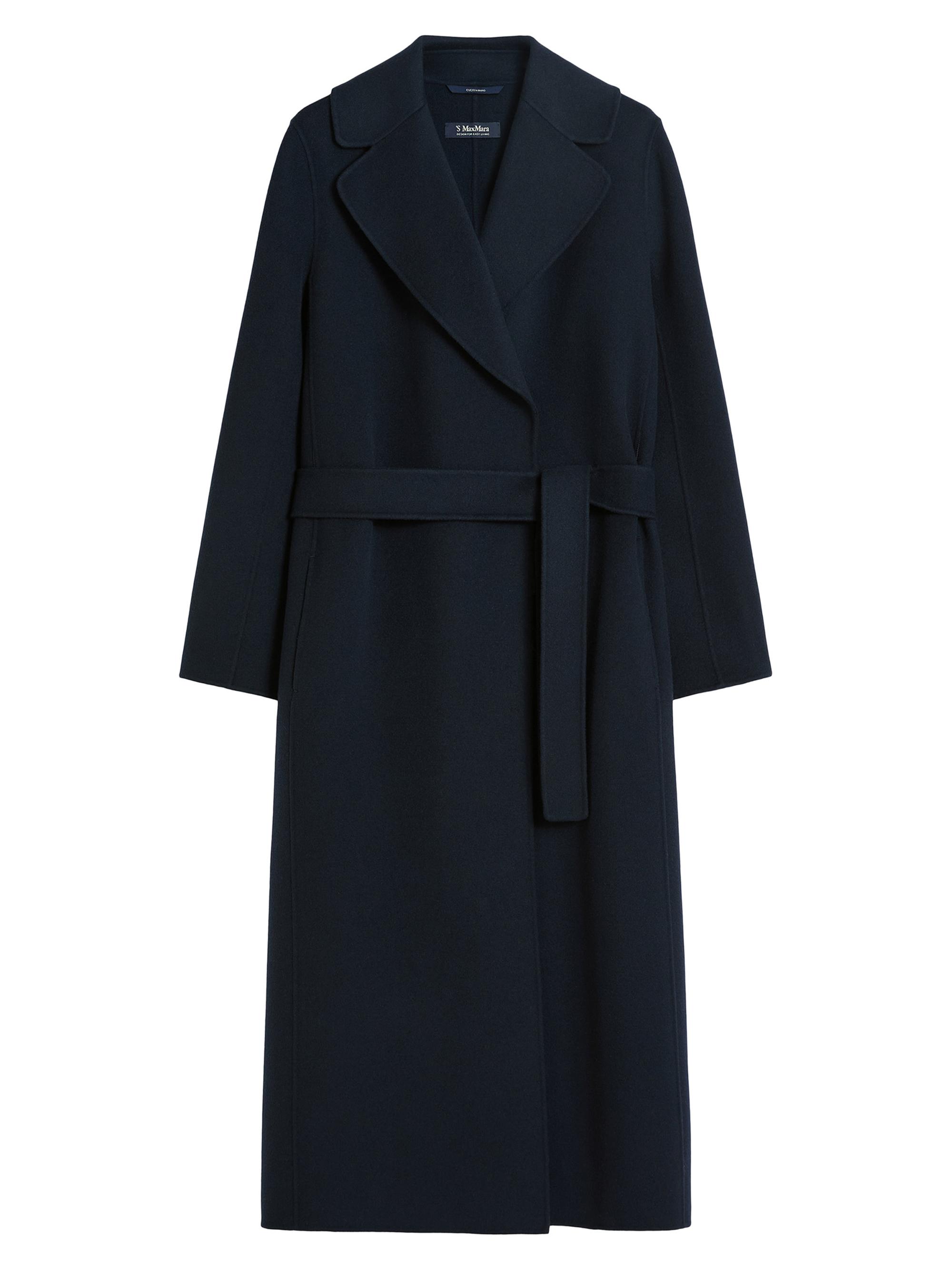Max Mara Women's Poldo Wool Belted Wrap Coat - Midnightblue
