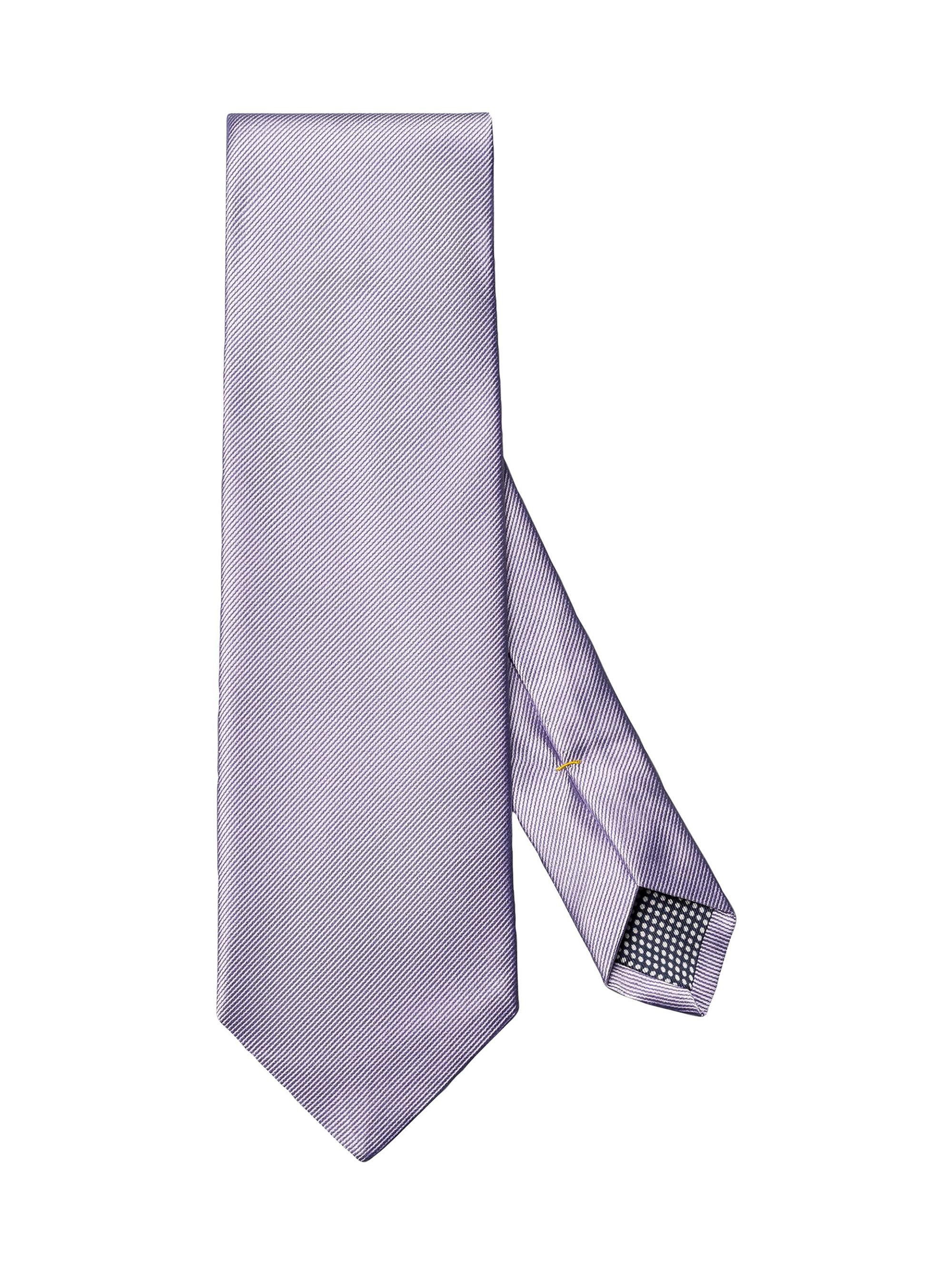 Eton Men's Solid Silk Twill Tie - Light Purple