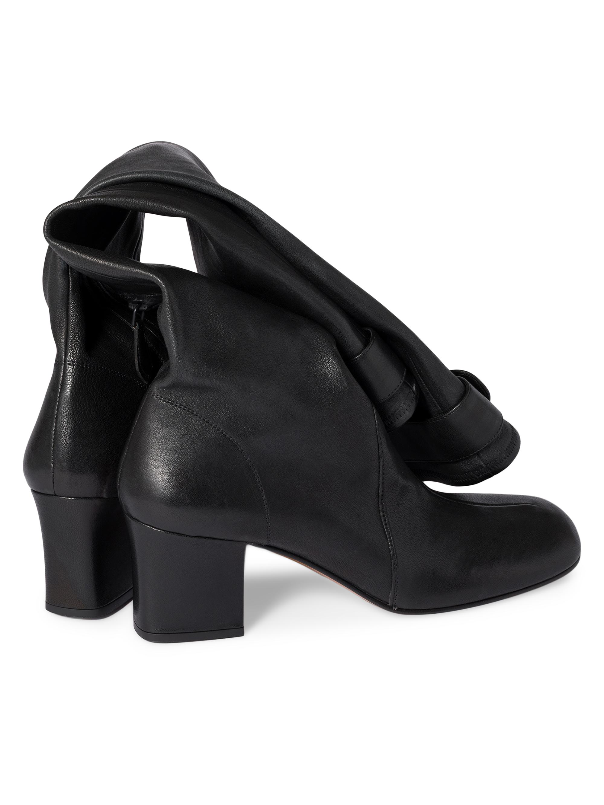 ミミ　ブラック Miu Miu Nappa Leather Boots with Buckle | Saks Fifth Avenue