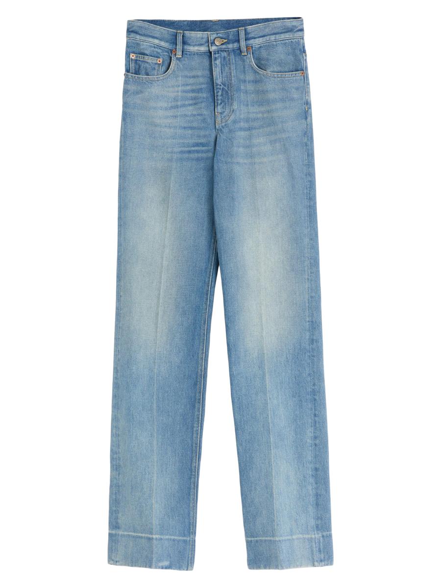 Valentino Women's Denim Pants In Blue