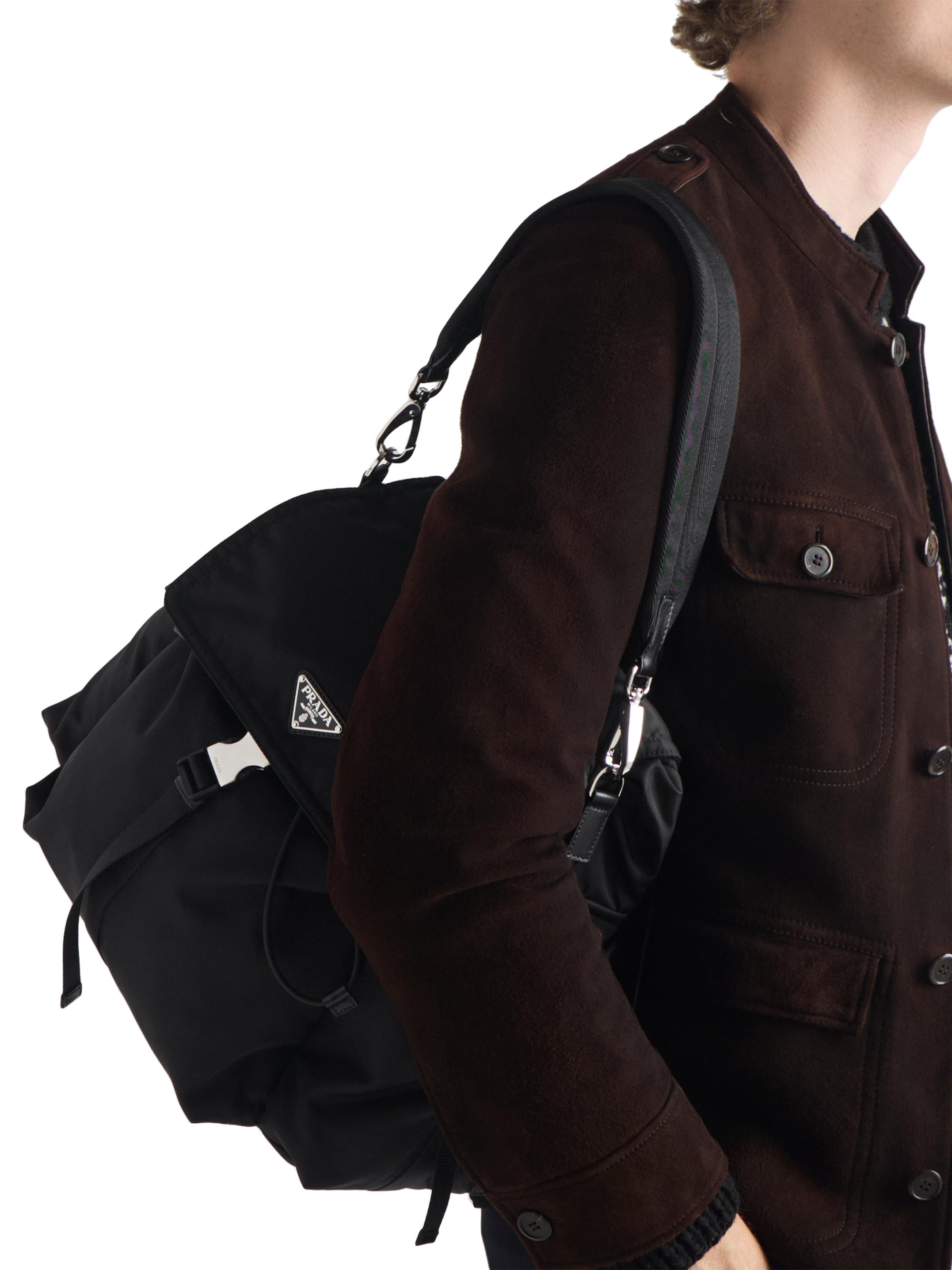 Prada Explore Re-Nylon and Leather Backpack | Saks Fifth Avenue