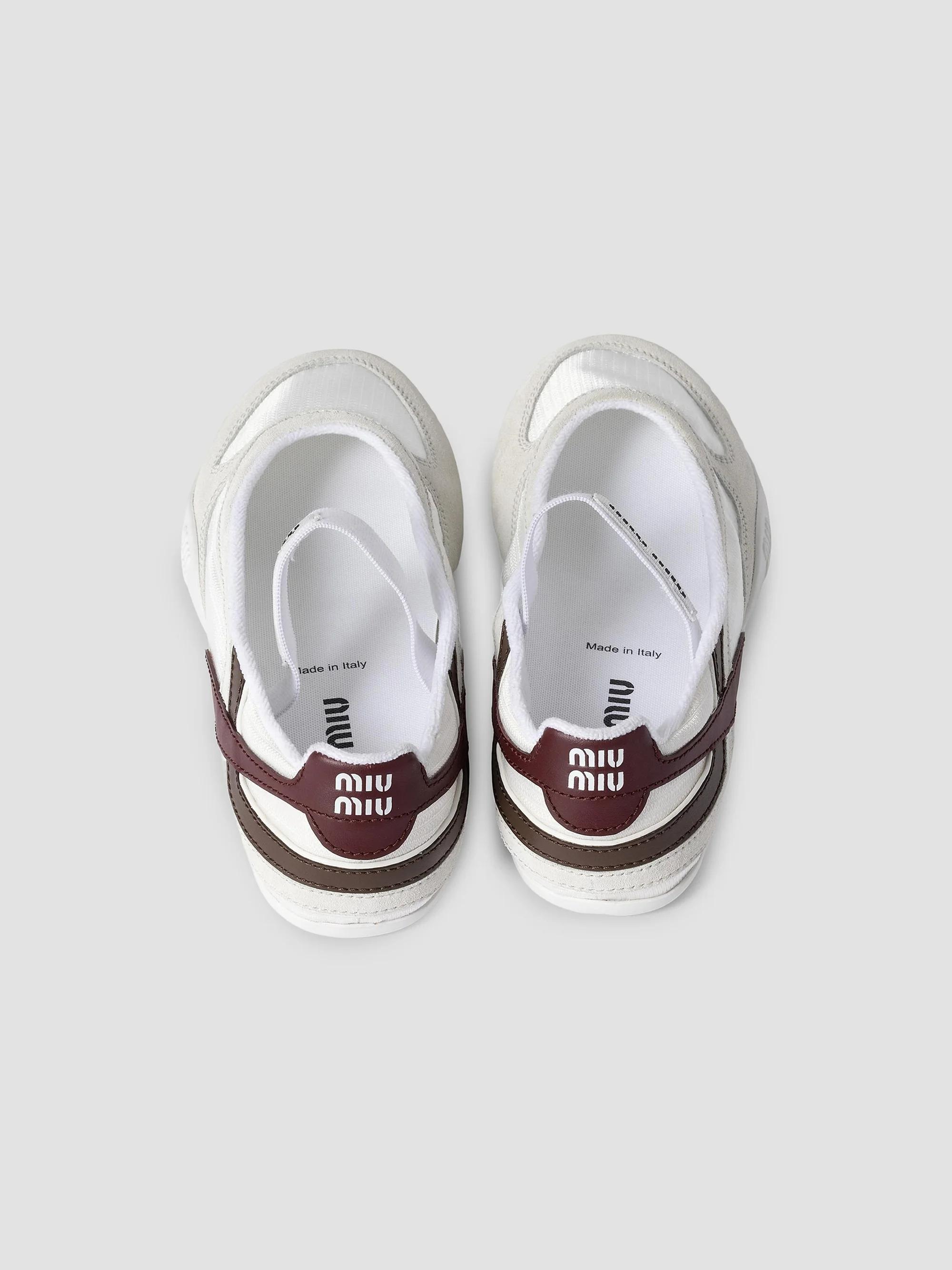 Miu Miu Gymnasium Technical Fabric and Suede Ballerinas | Saks