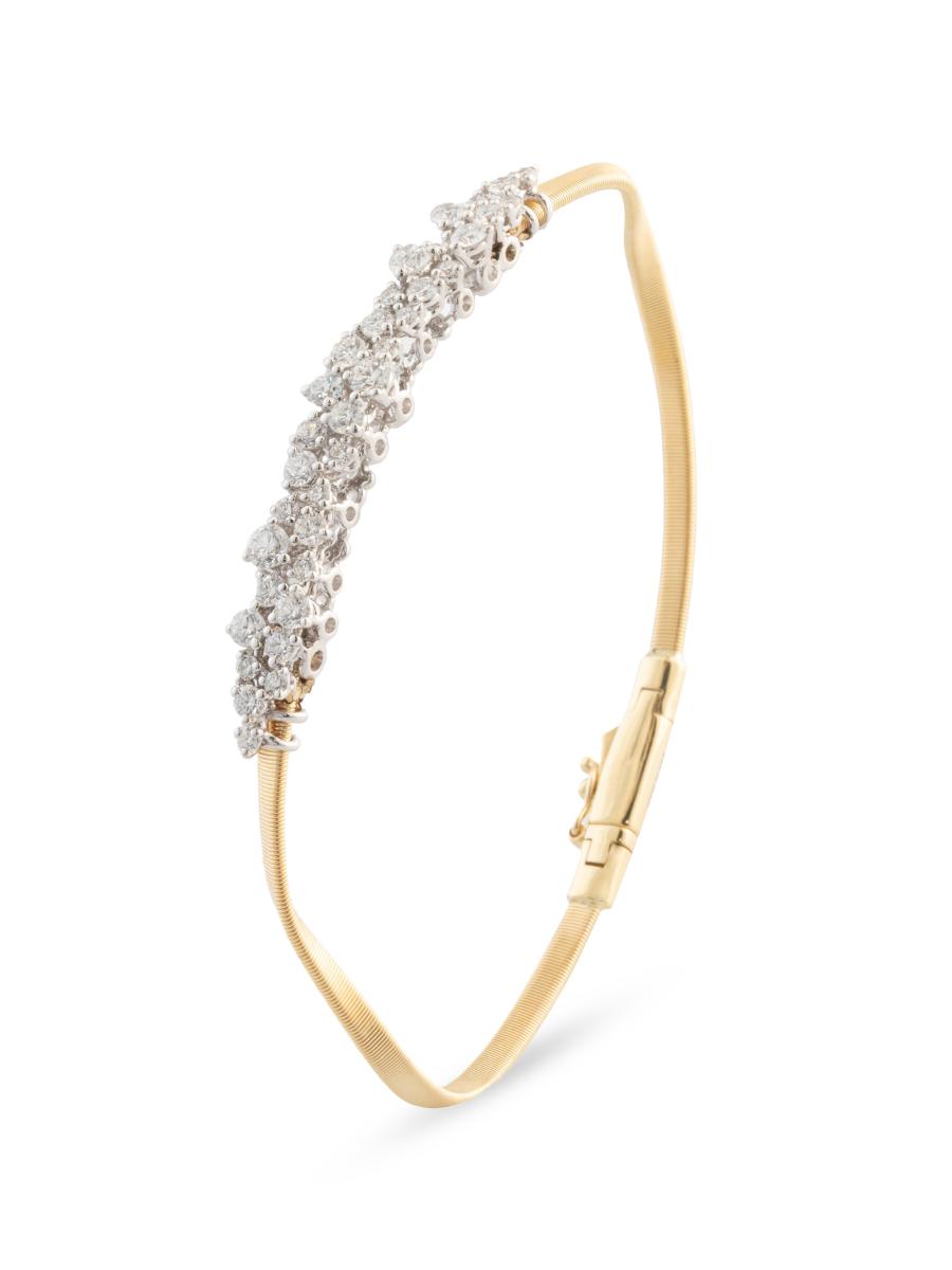 Marco Bicego Women's Marrakech 18k Yellow & White Gold & 1.09 Tcw Diamond Cluster Bracelet In Yellow Gold