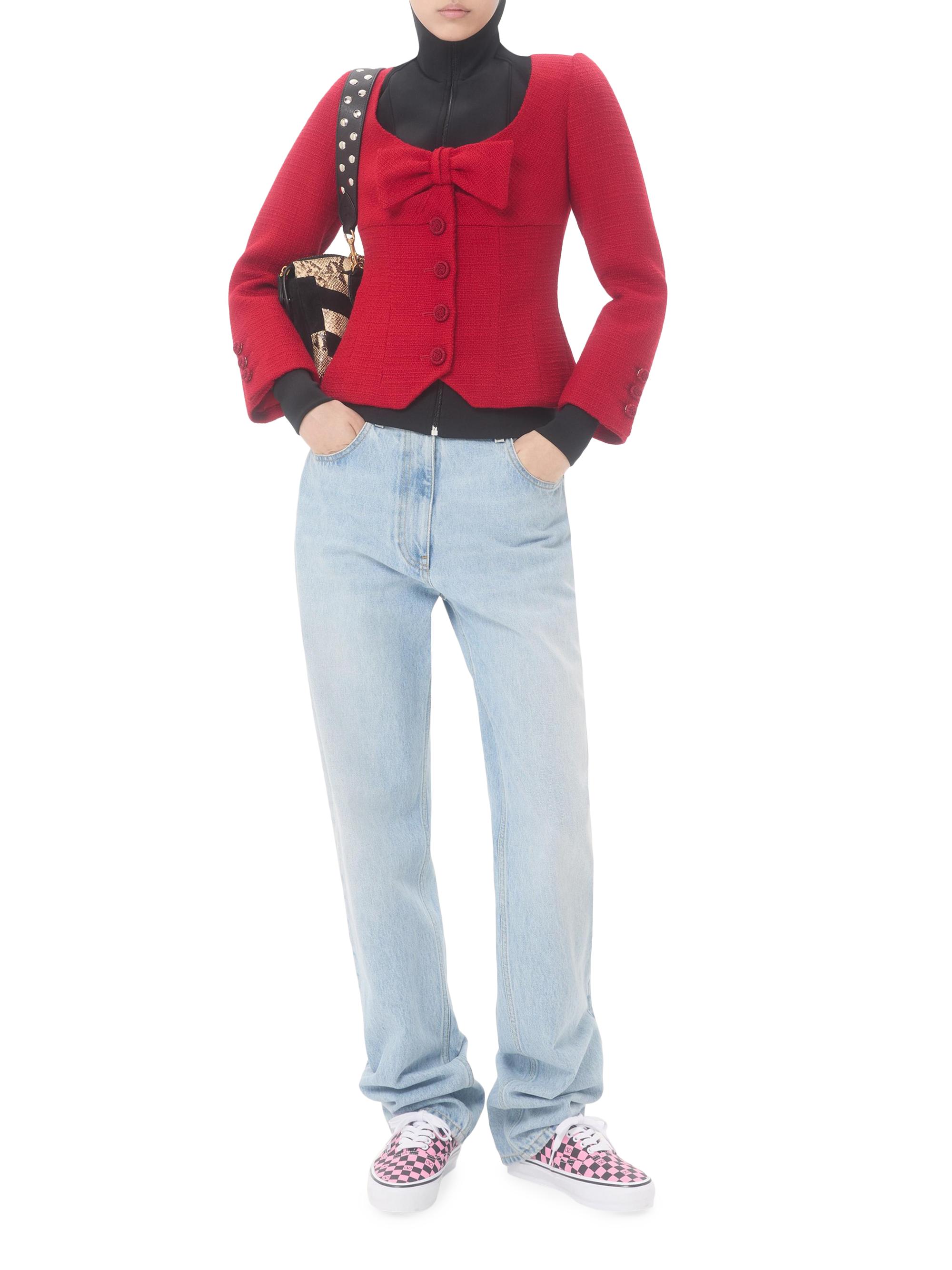 Valentino Garavani Women's Panthea Shoulder Bag with Chevron Motif - Natural Black