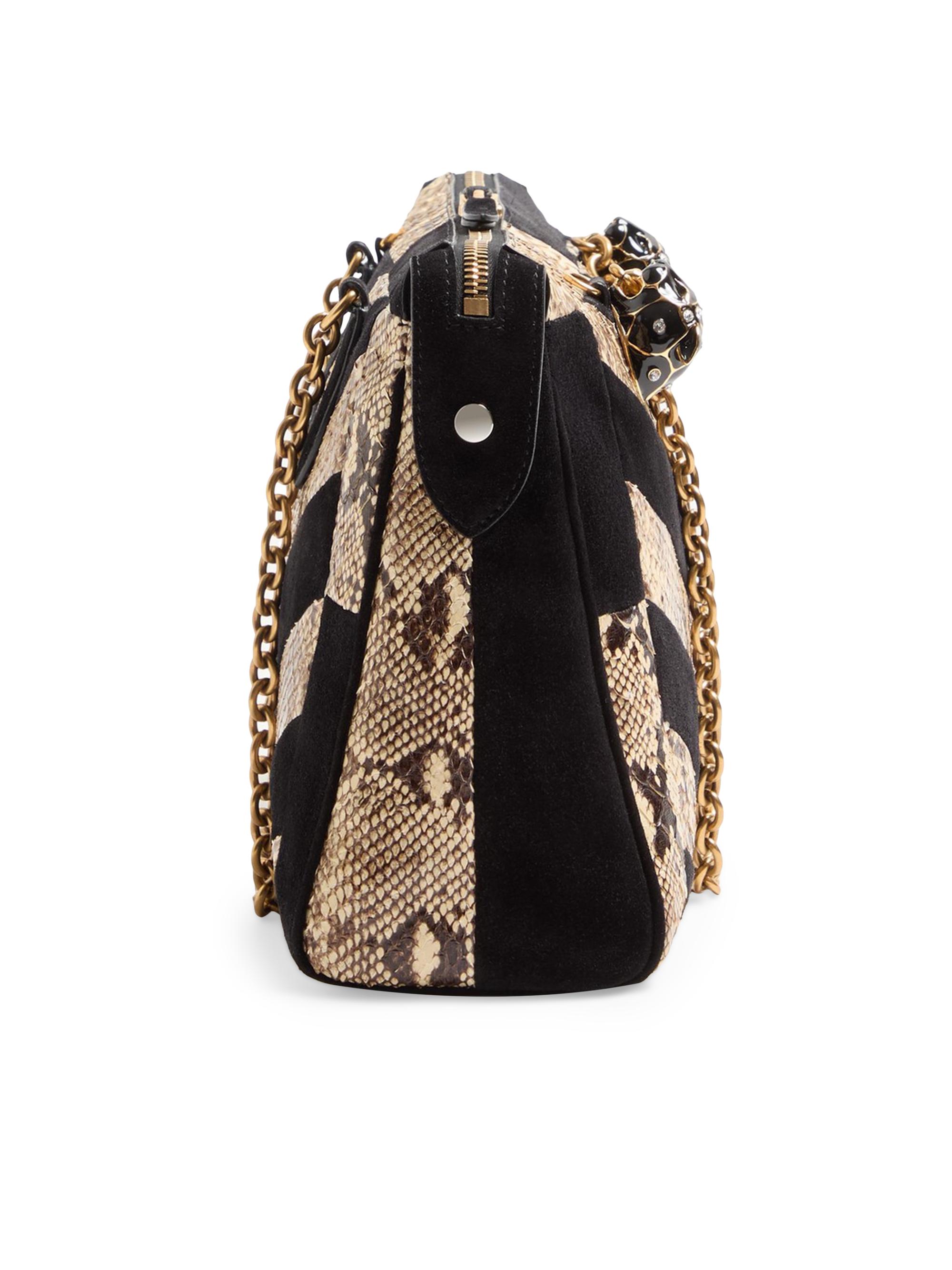 【レア】VALENTINO GARAVANI パンサー ハラコ 蛇 ハンドバッグ Valentino Garavani Panthea Shoulder Bag with Chevron Motif | Saks