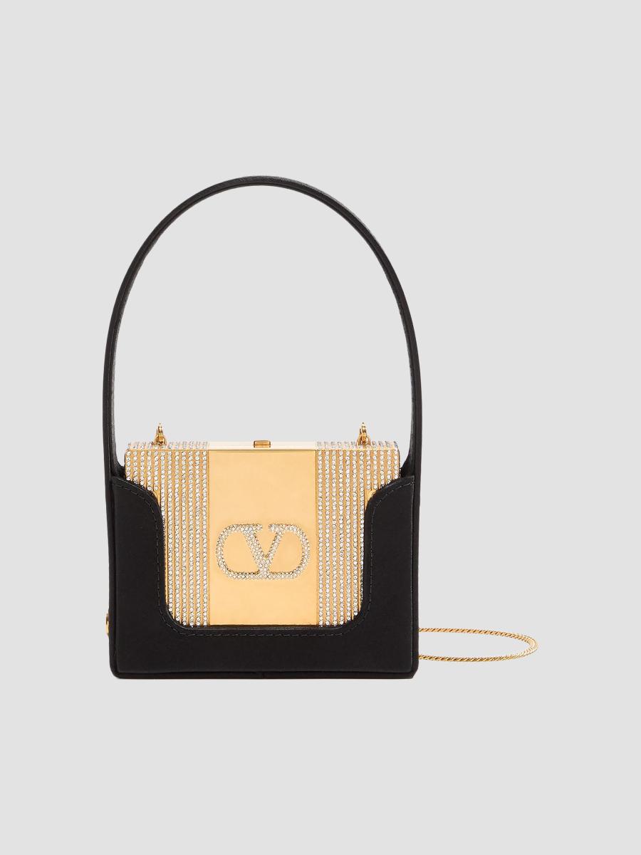 Valentino Garavani Minaumorphe Minaudière Clutch in Metal with