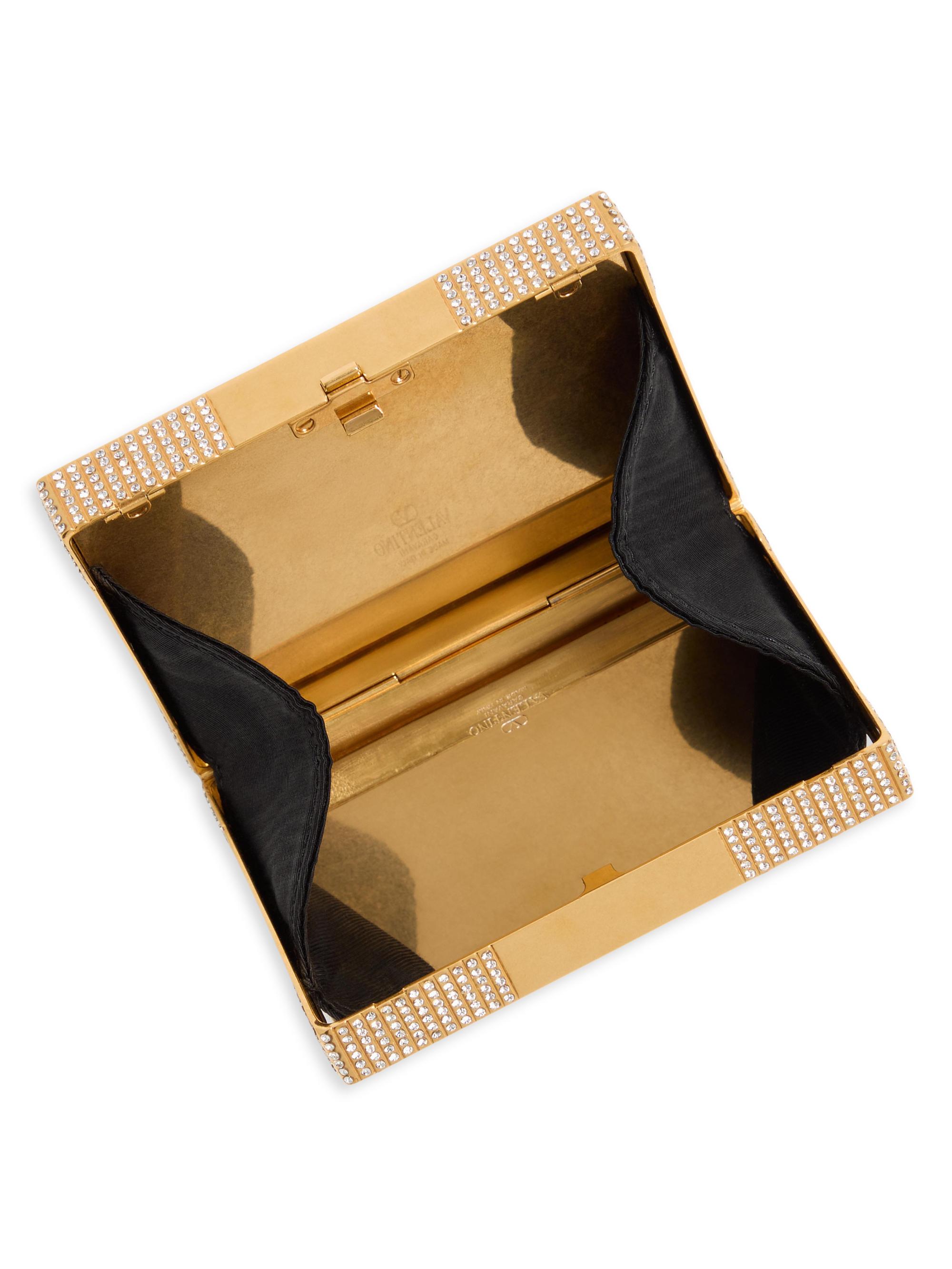 Valentino Garavani Minaumorphe Minaudière Clutch in Metal with