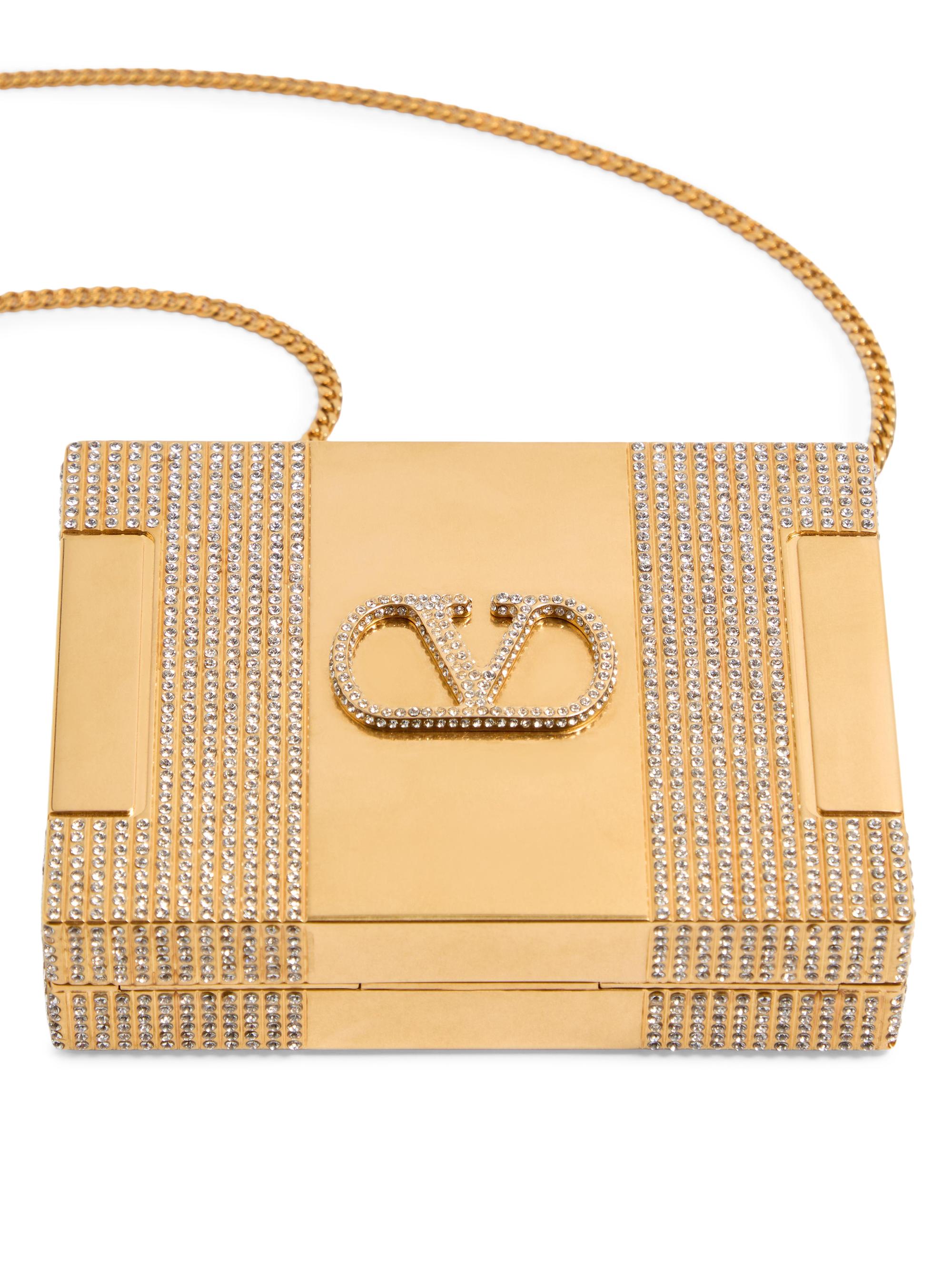 Valentino Garavani Minaumorphe Minaudière Clutch in Metal with