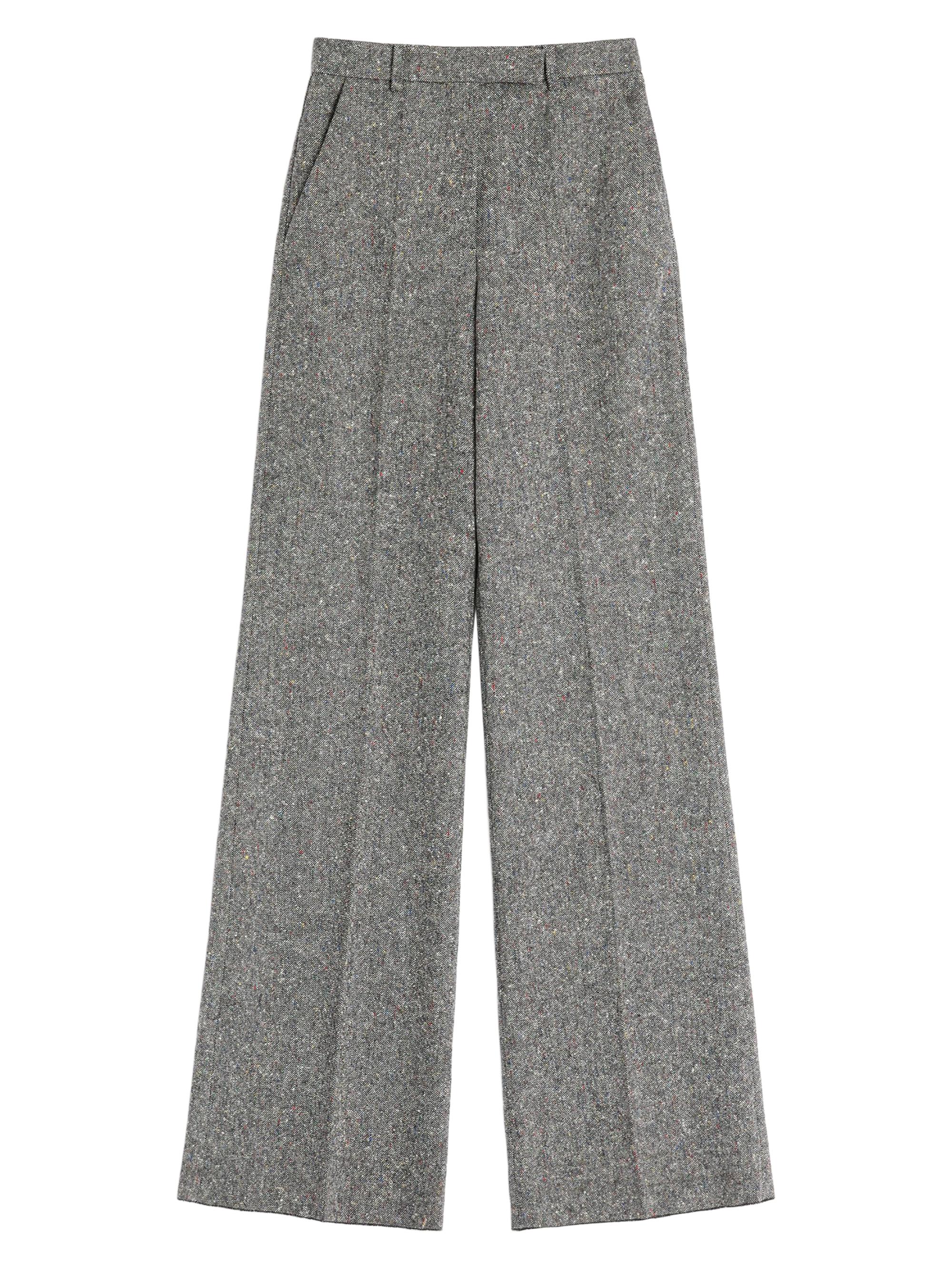 Valentino Garavani Women's Natté Buttoned Weave Pants - Grey