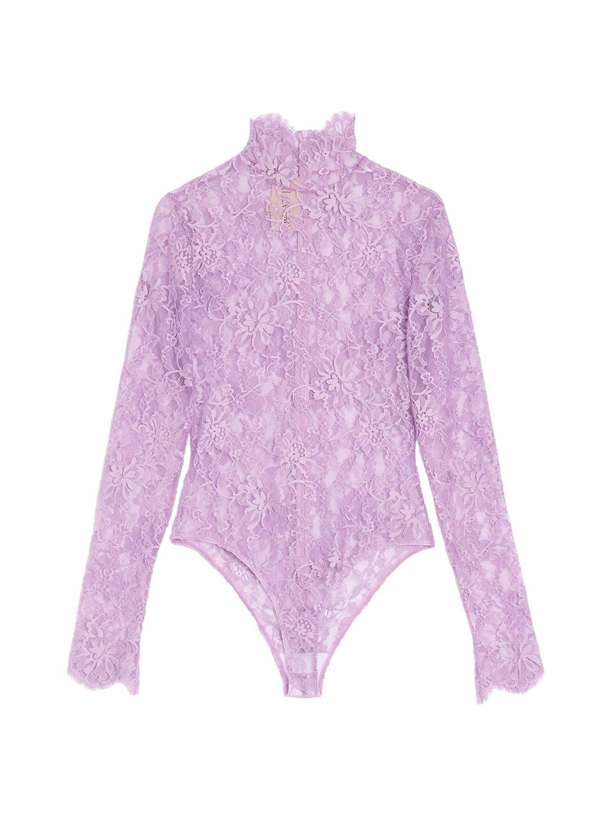 Valentino Garavani Women's Floral Lace Bodysuit - Soft Wisteria