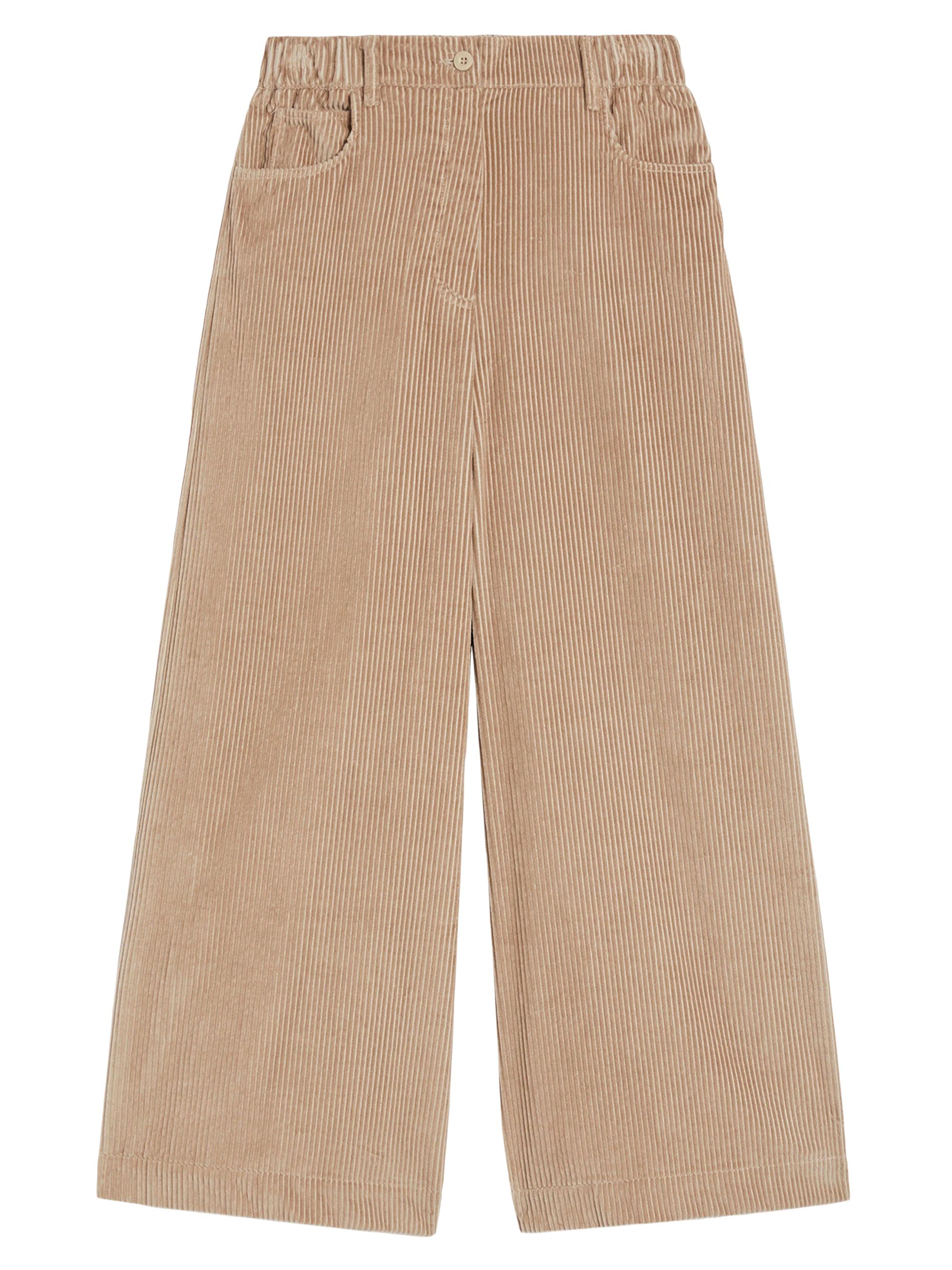Weekend Max Mara Women's Cropped Cotton Velvet Trousers - Sand