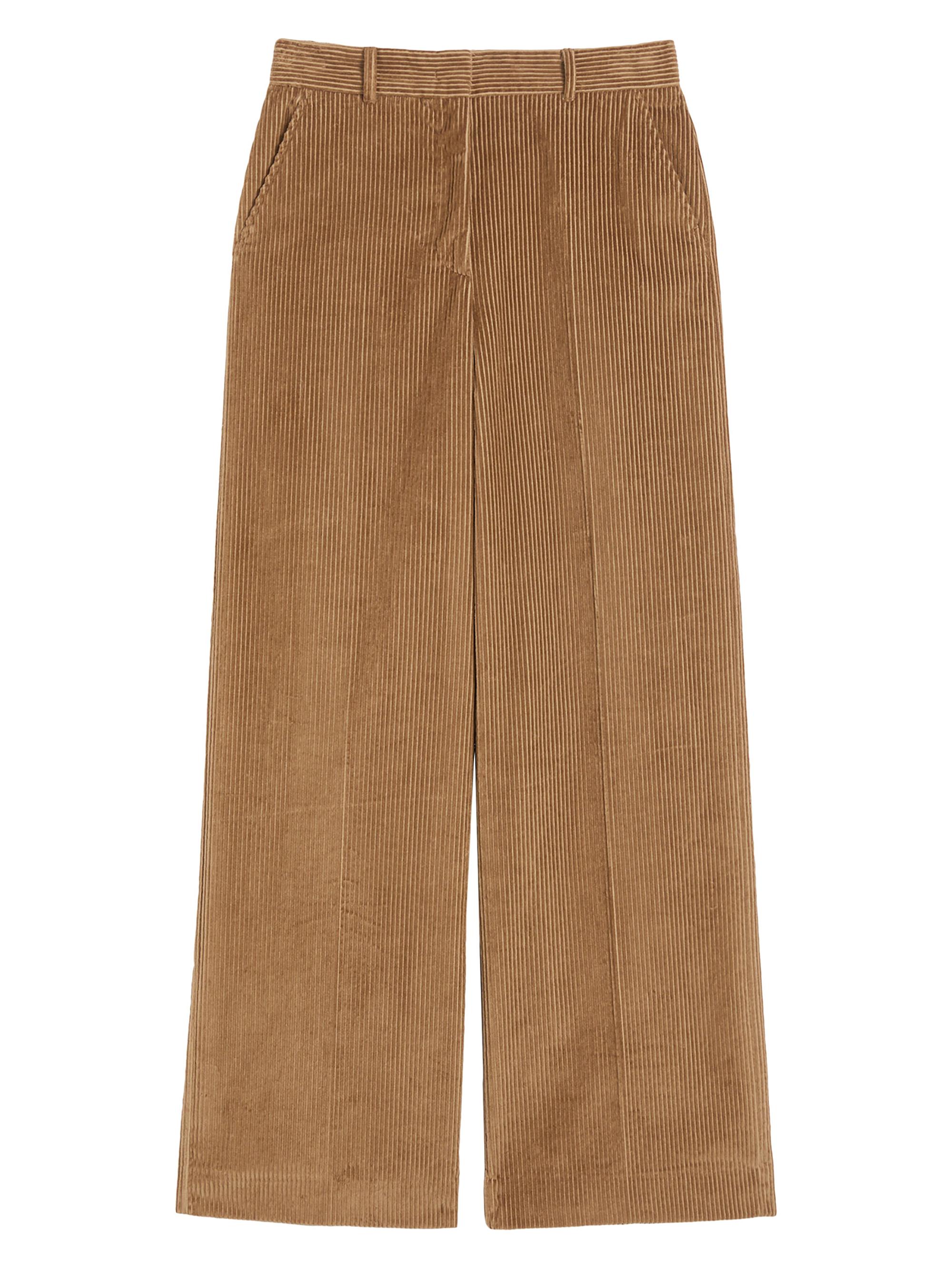 Weekend Max Mara Women's Wide Leg Corduroy Trousers - Hazelnut Brown