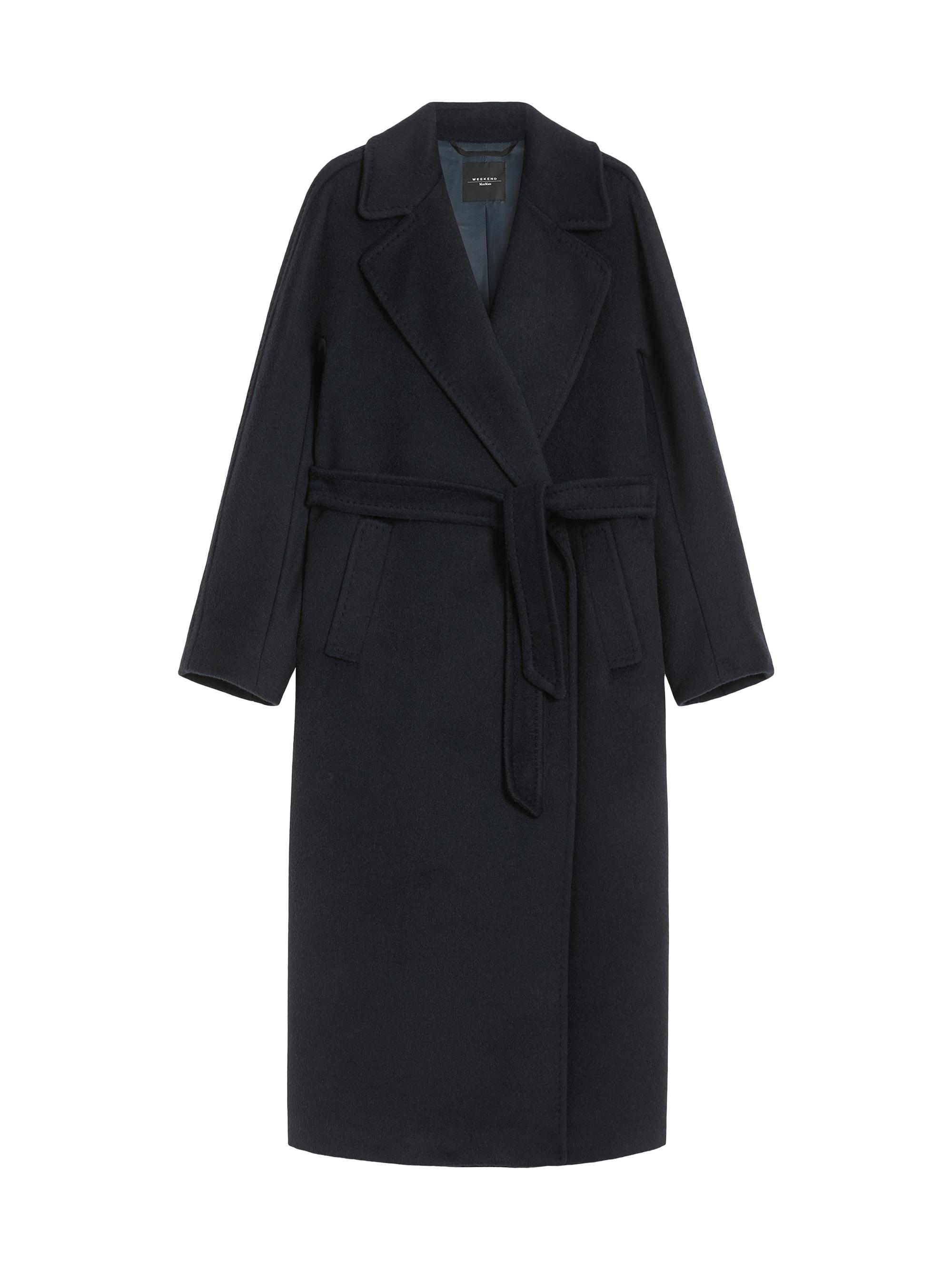 Weekend Max Mara Women's Long Wool and Alpaca Coat - Navy