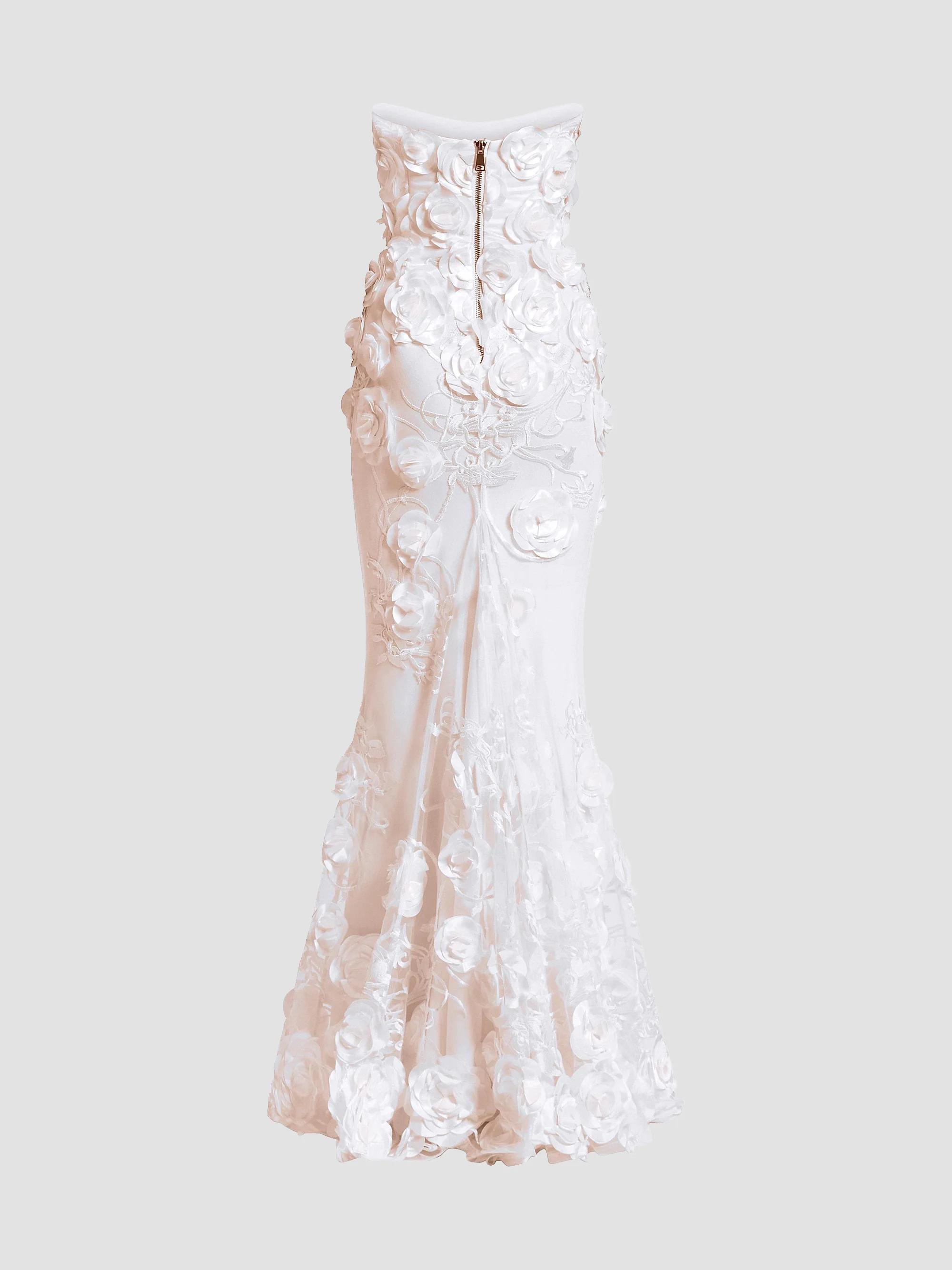 ZHIVAGO Aonia Floral Appliqué Mermaid Gown | Saks Fifth Avenue