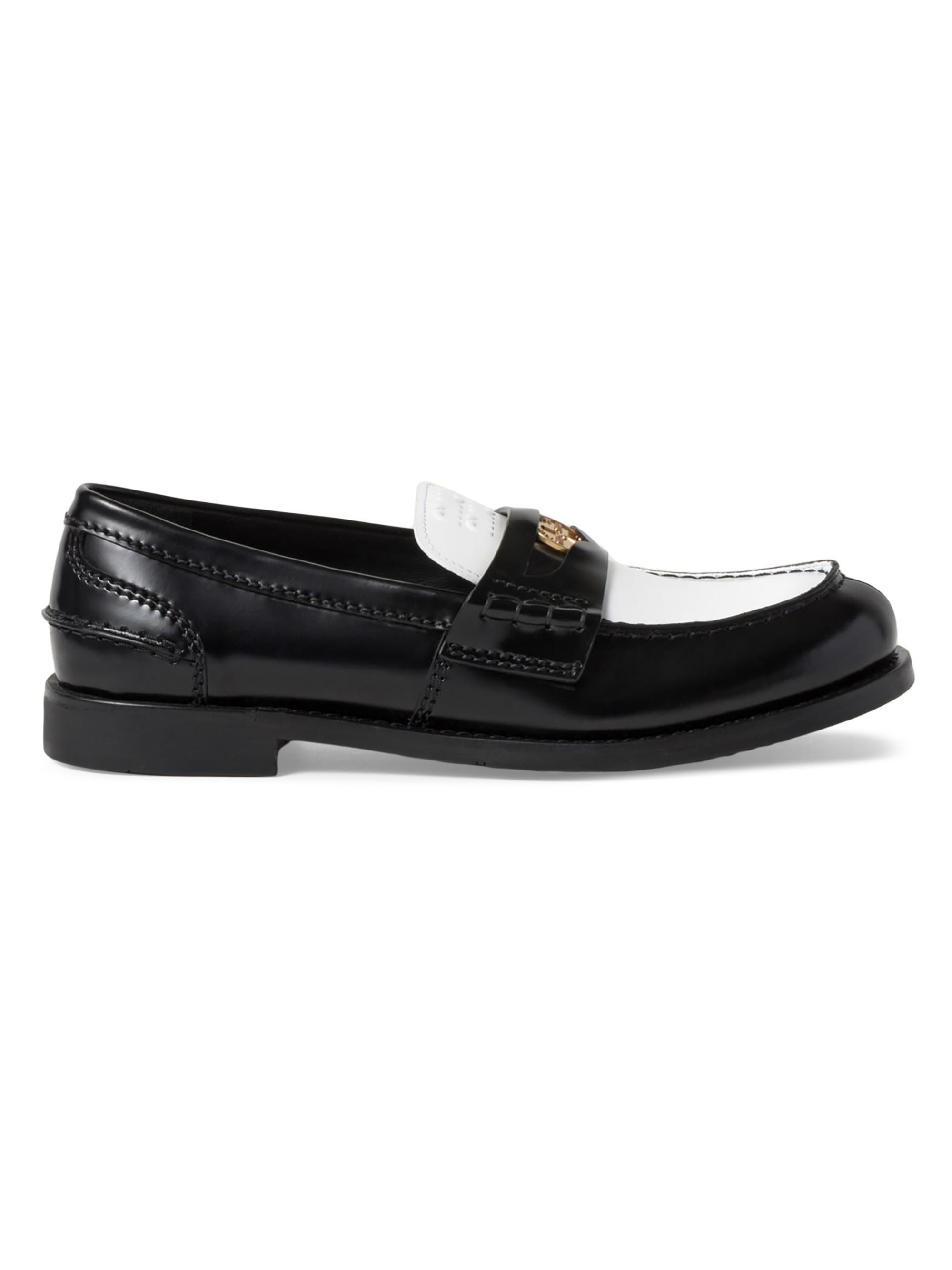 Miu Miu Vintage-Effect Leather Penny Loafers | Saks Fifth Avenue