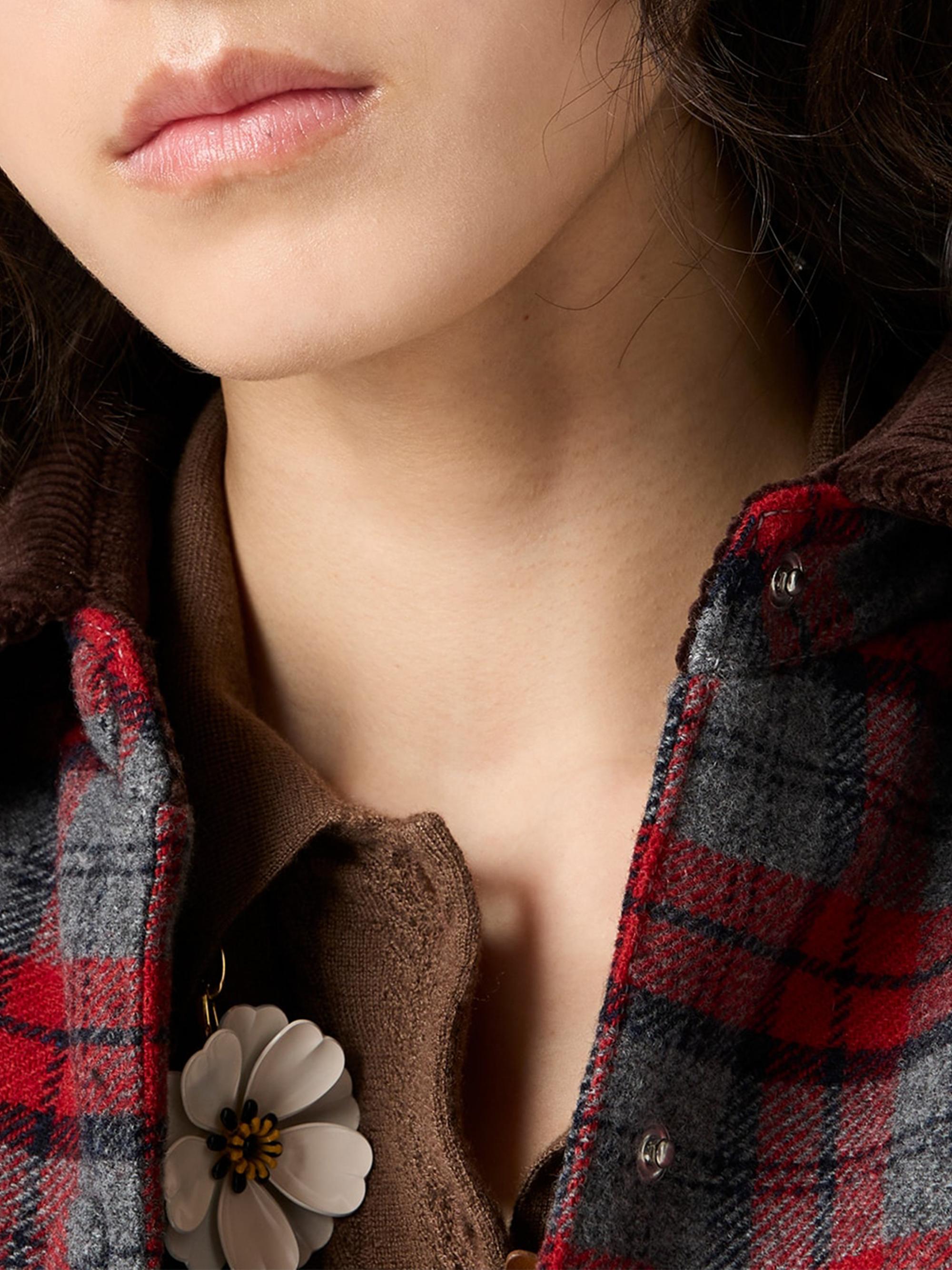 Miu Miu Medium-Weight Plaid Check Down Jacket | Saks Fifth Avenue