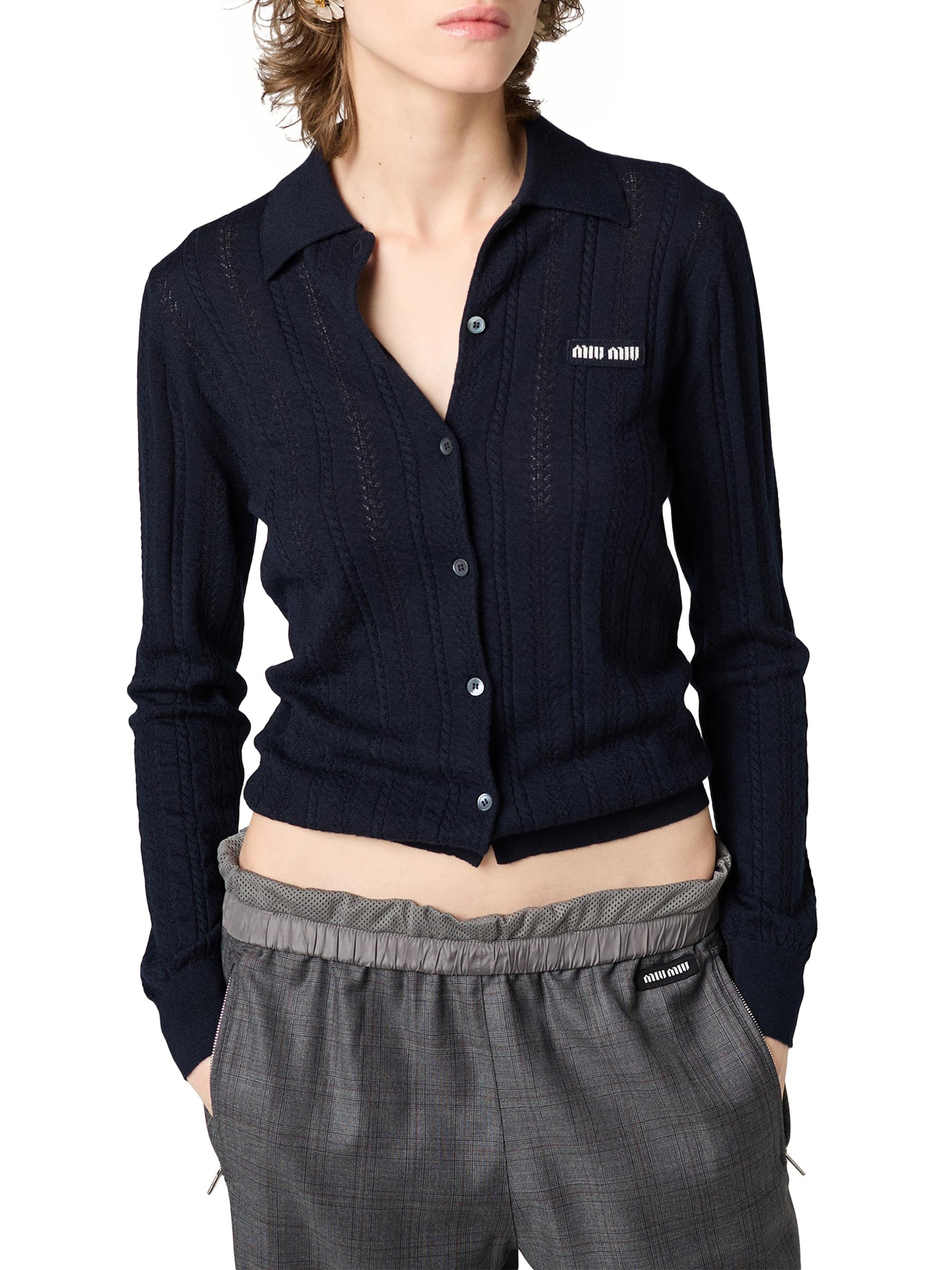 Miu Miu Buttoned Cashmere Cardigan | Saks Fifth Avenue