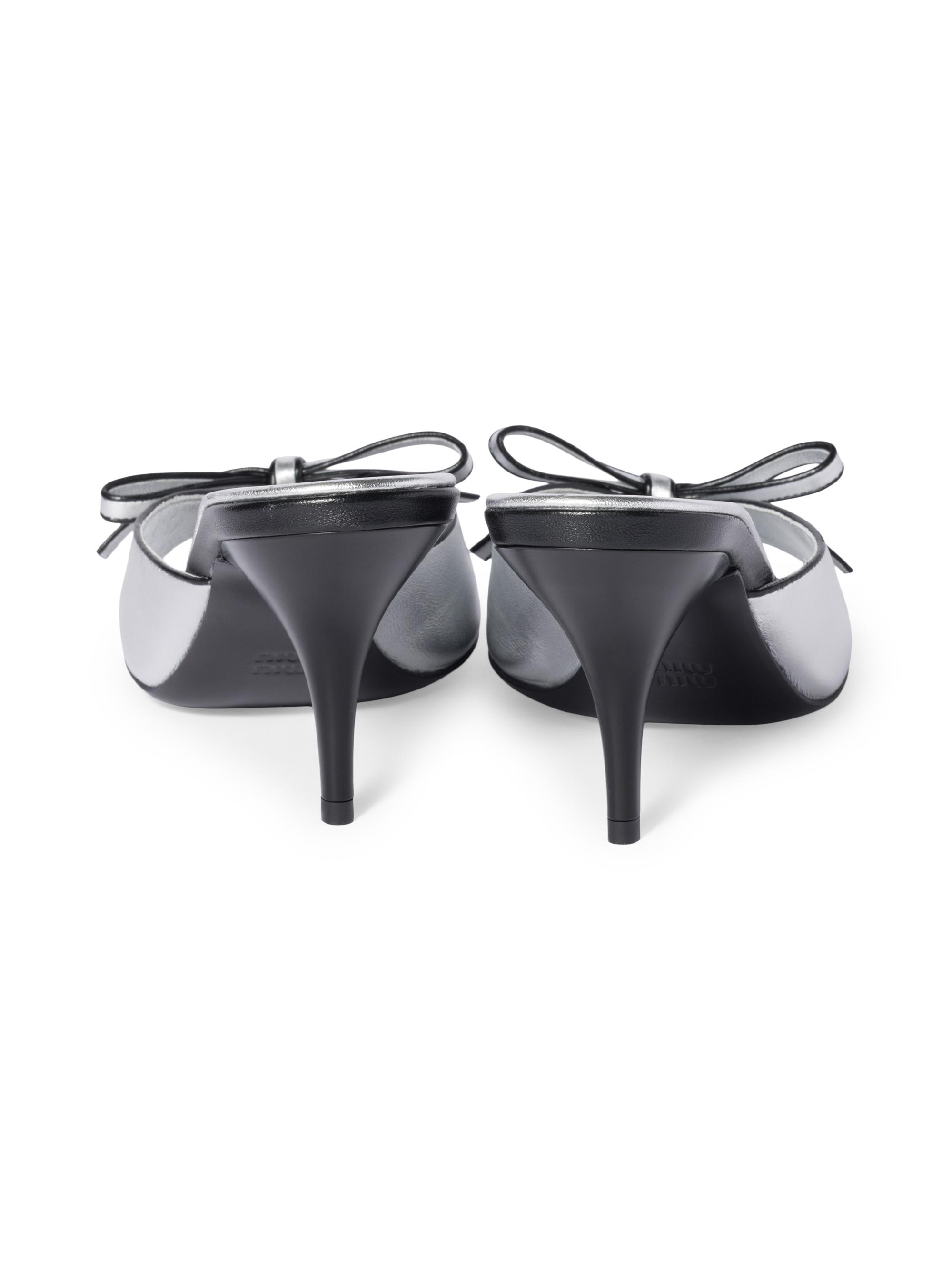 専用⭐︎ チノドレス　miumiu② Miu Miu Mordoré Nappa Leather Sandals with Bow | Saks Fifth Avenue