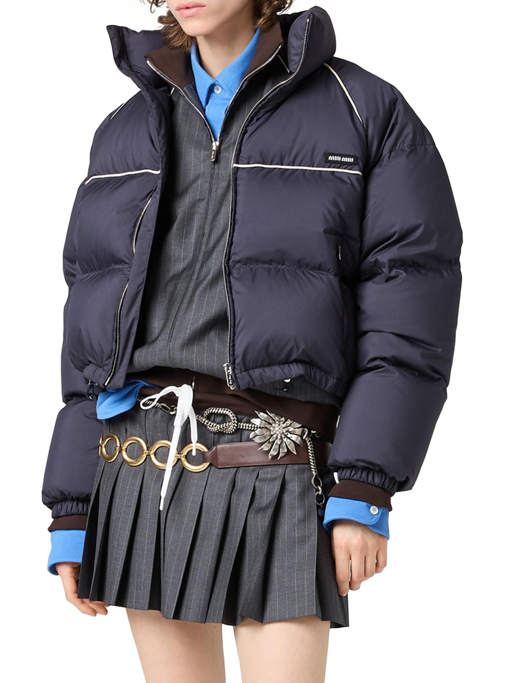 Miu Miu Technical Ponge Down Jacket | Saks Fifth Avenue