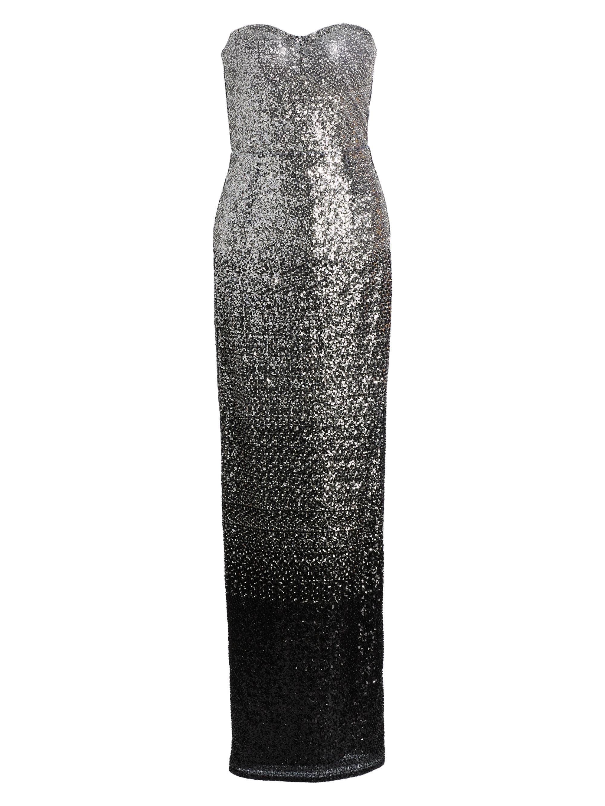 Bronx and Banco Women's Geisha Sequined Strapless Maxi Dress - Metallic