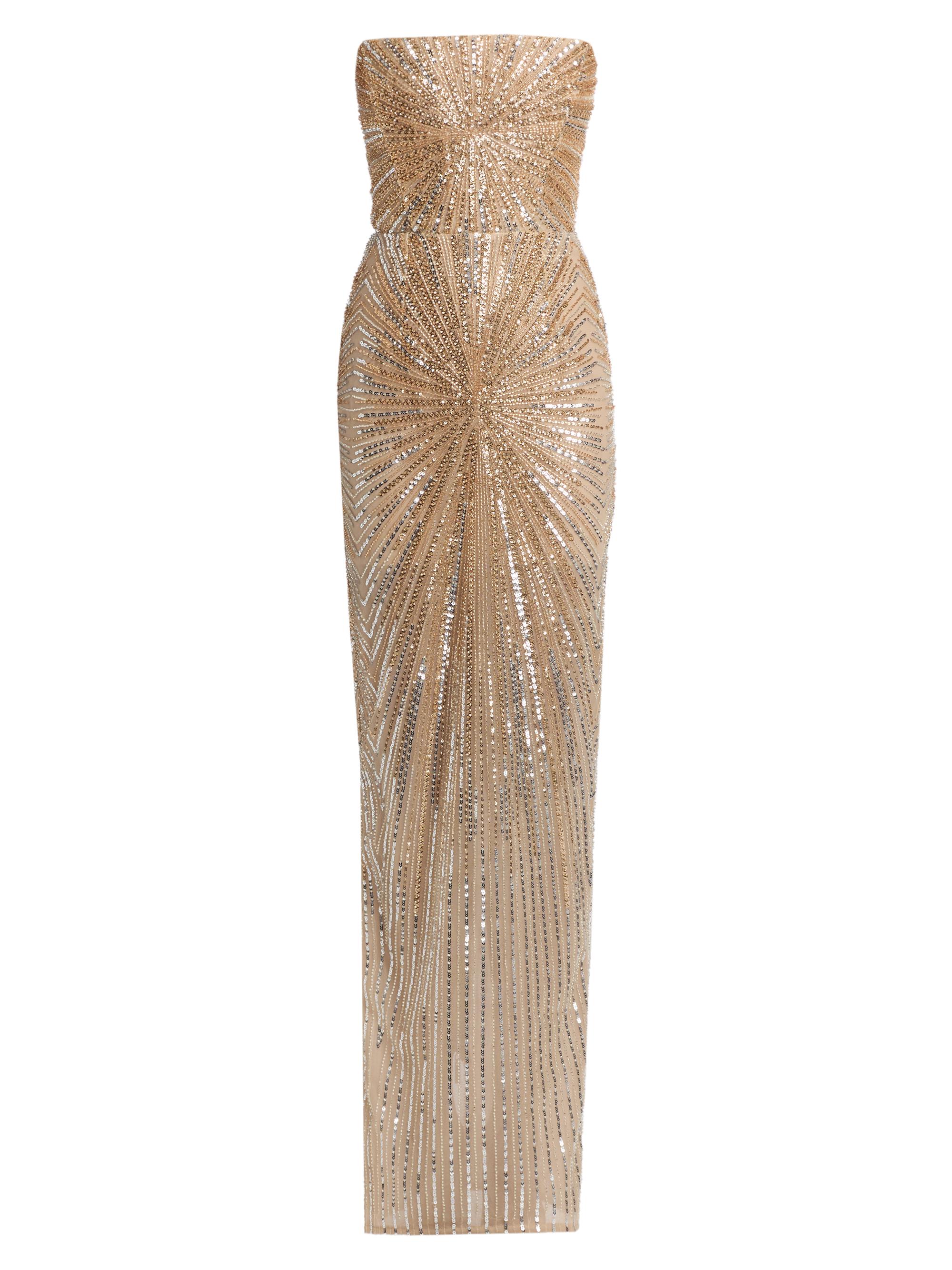 BCBGMAXAZRIA Goldie Embellished Sleeveless Gown | Saks Fifth Avenue