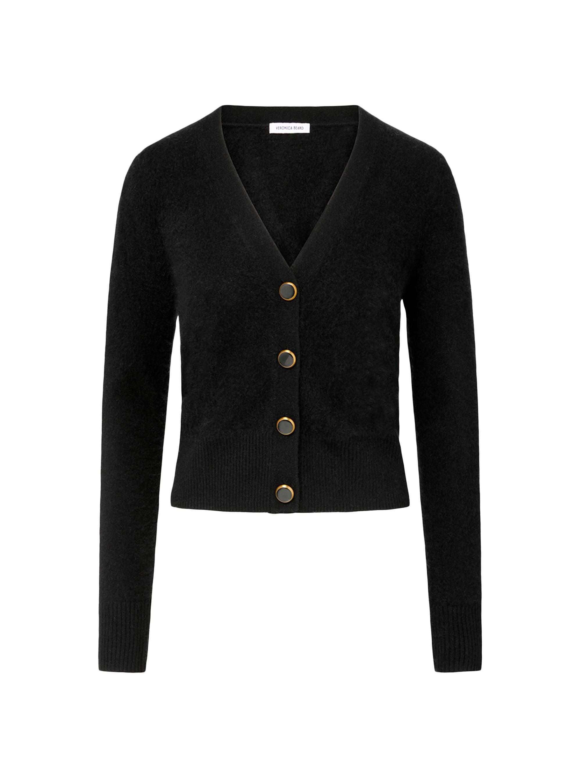 ALICE + OLIVIA Dollie Faux-Fur-Cuff Cardigan | Saks Fifth Avenue