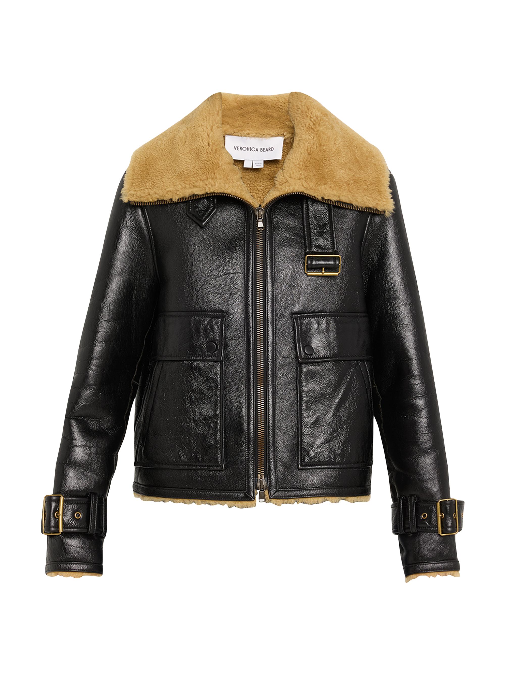 rag & bone Shearling-Collar Leather Jacket | Saks Fifth Avenue